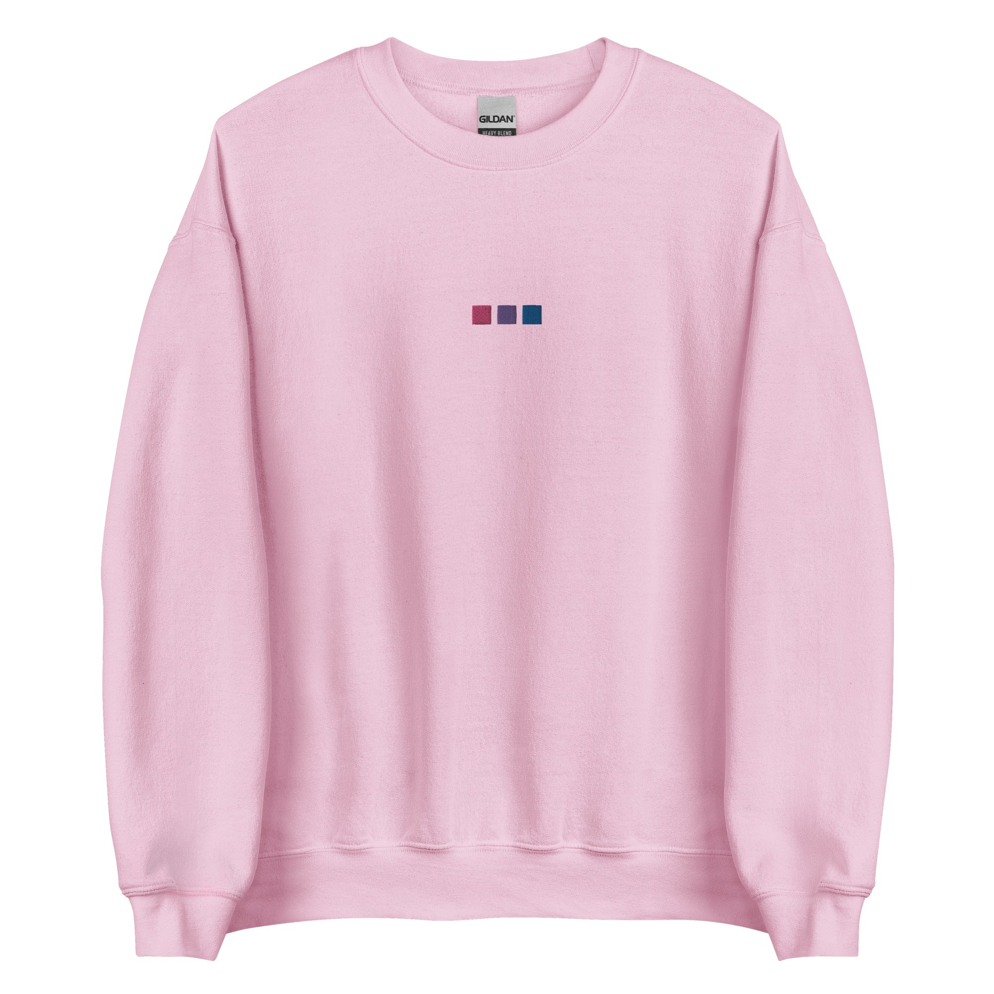 Sudadera unisex bordada con cuadrados bisexuales