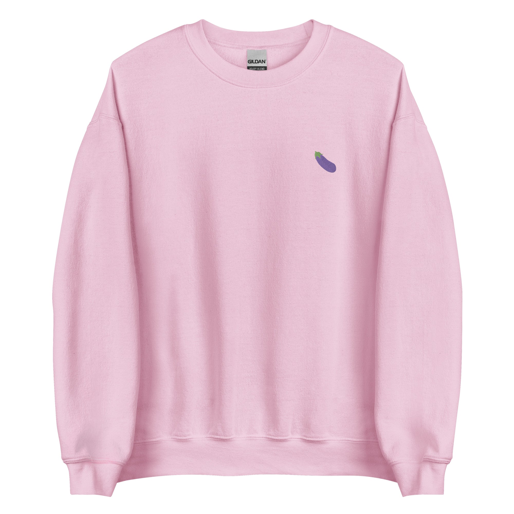 Sudadera unisex bordada con emoji de berenjena