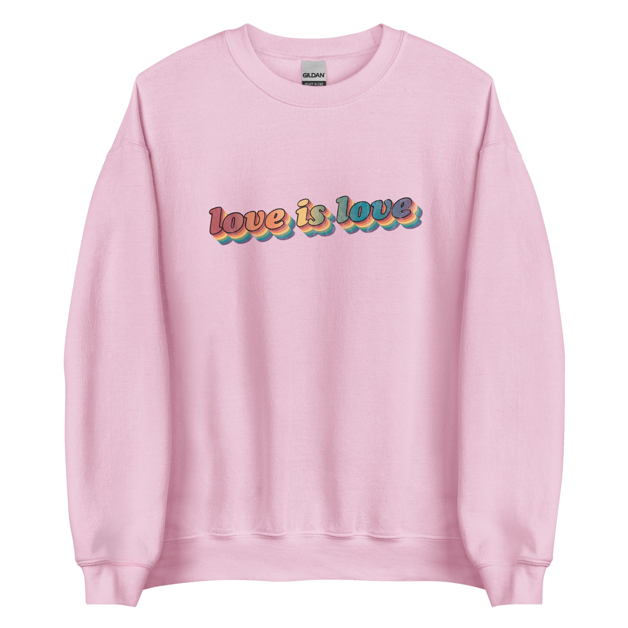 Sudadera unisex retro Love is Love