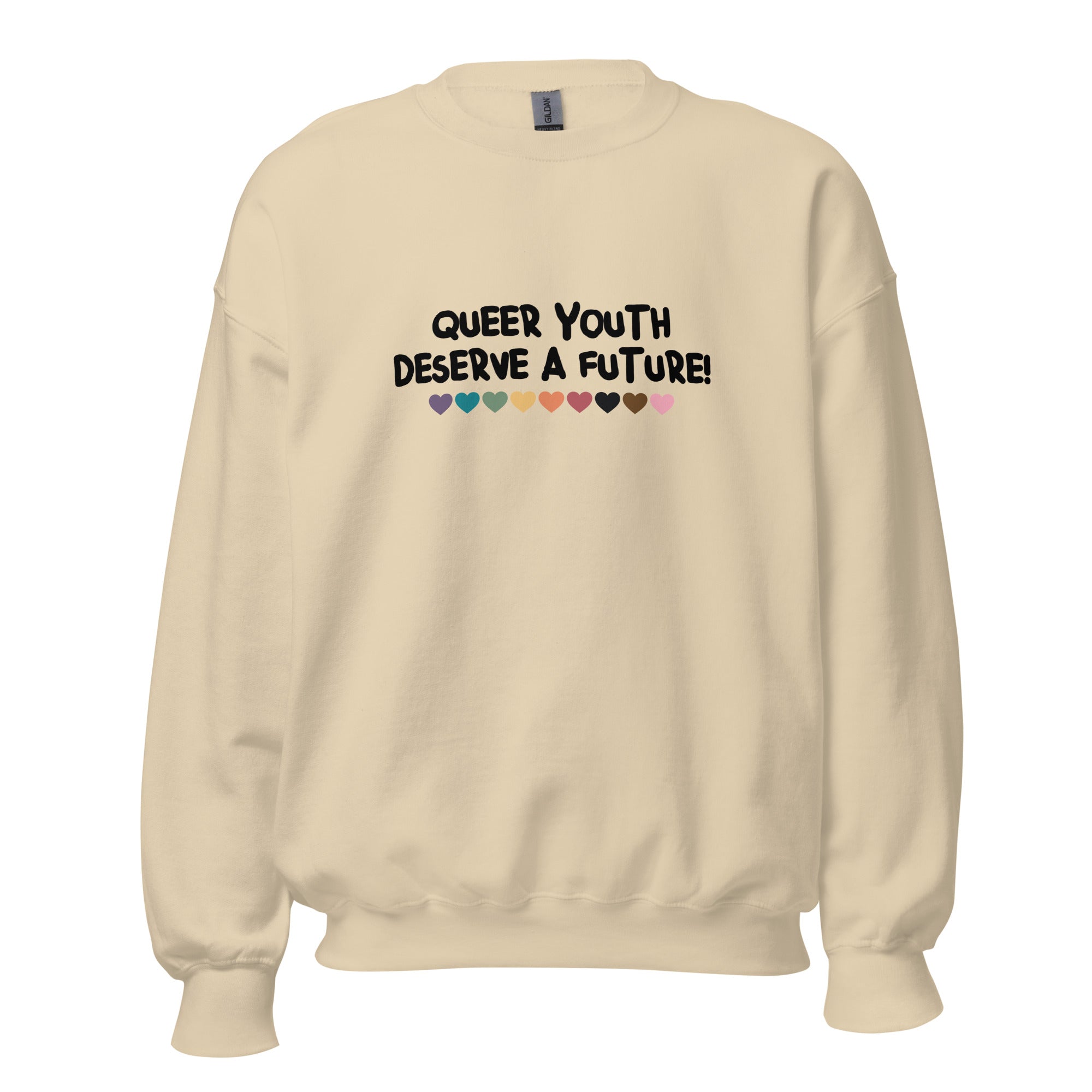 Sudadera unisex "La juventud queer merece un futuro"