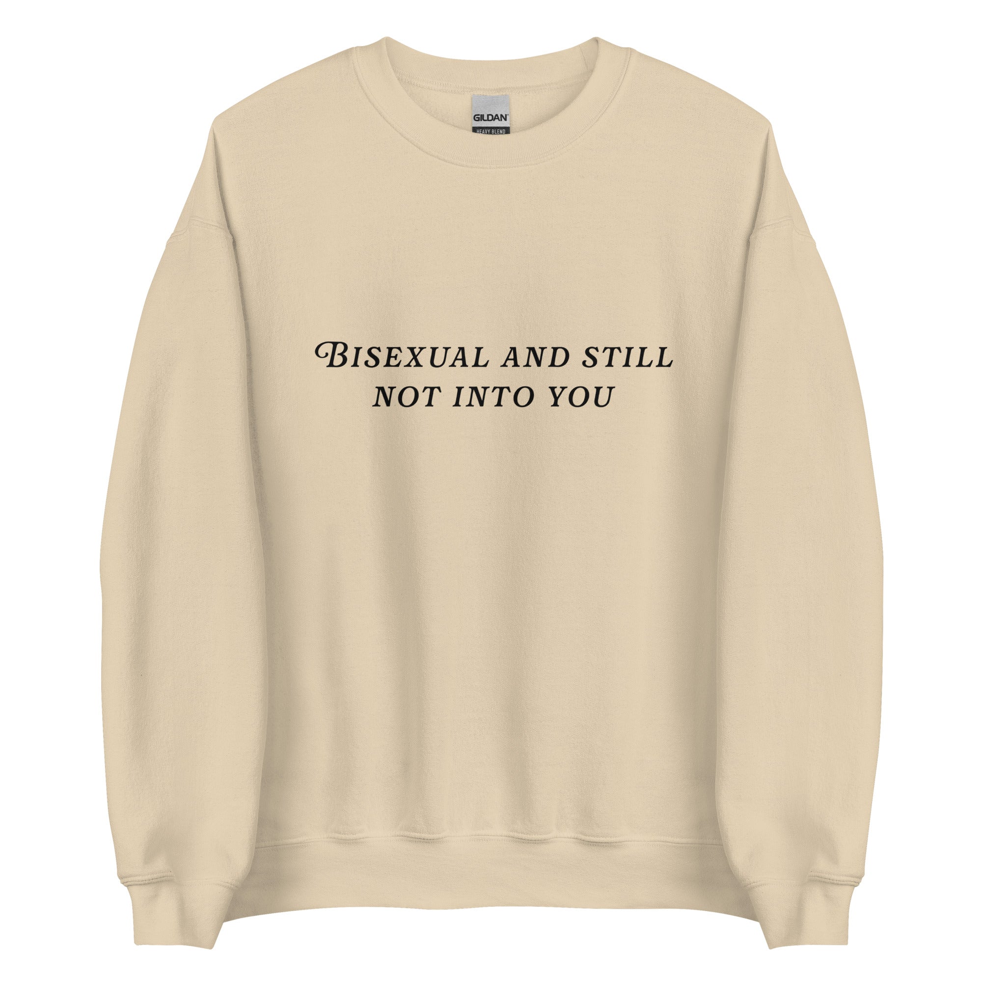 Sudadera unisex bisexual y aún no me gustas