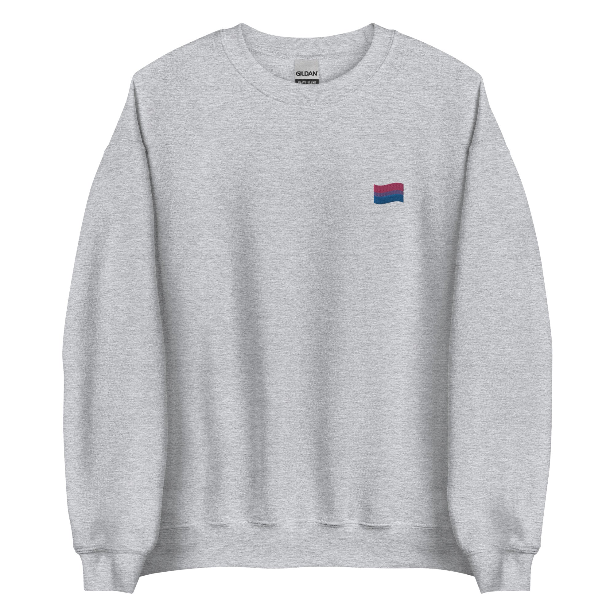 Sudadera unisex con bandera bisexual bordada