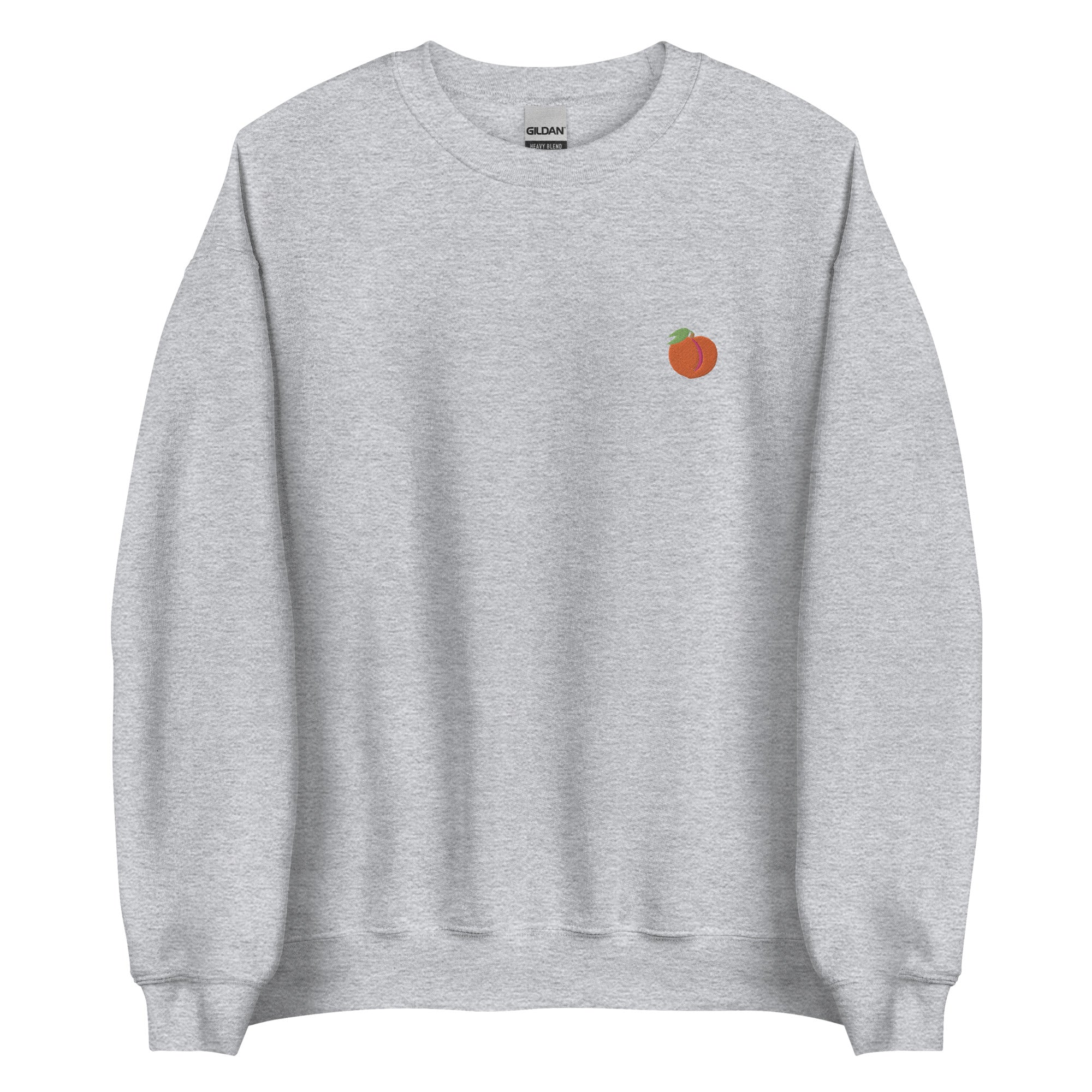Sudadera unisex bordada con emoji de melocotón