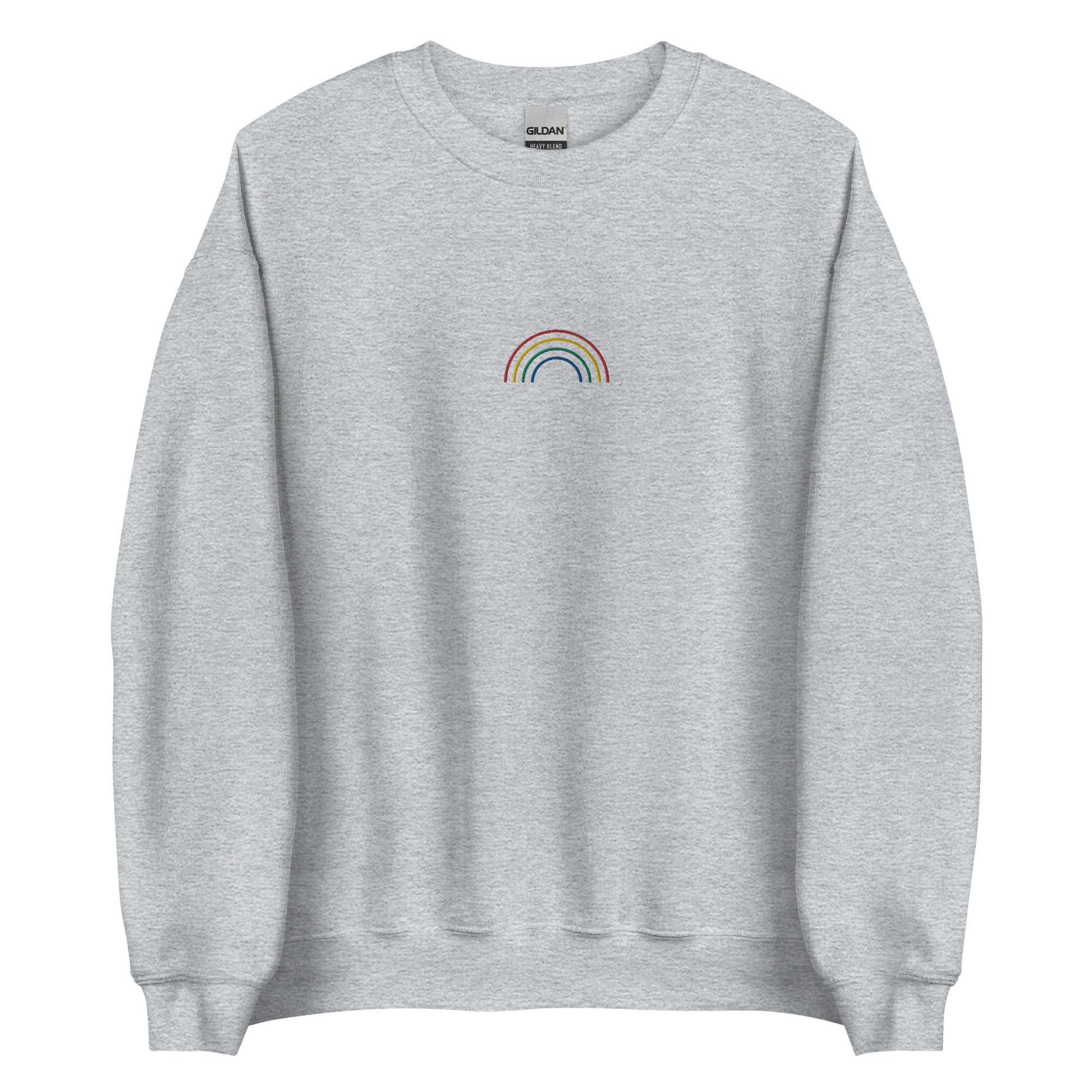 Sudadera unisex bordada con arcoíris