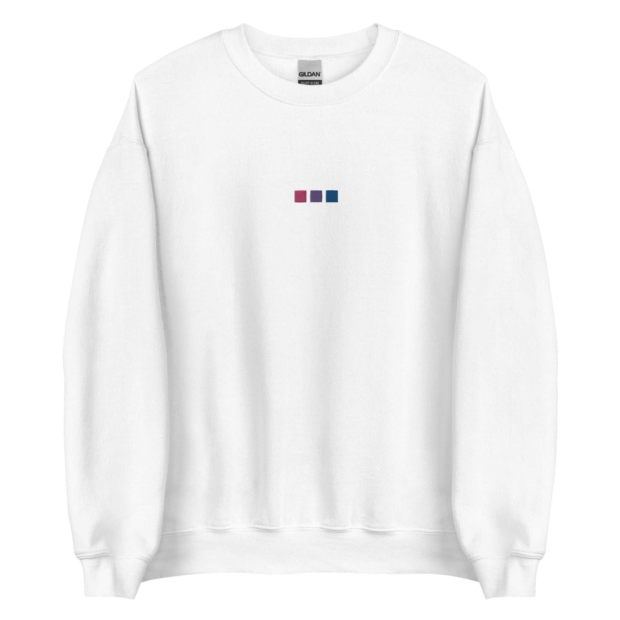 Sudadera unisex bordada con cuadrados bisexuales