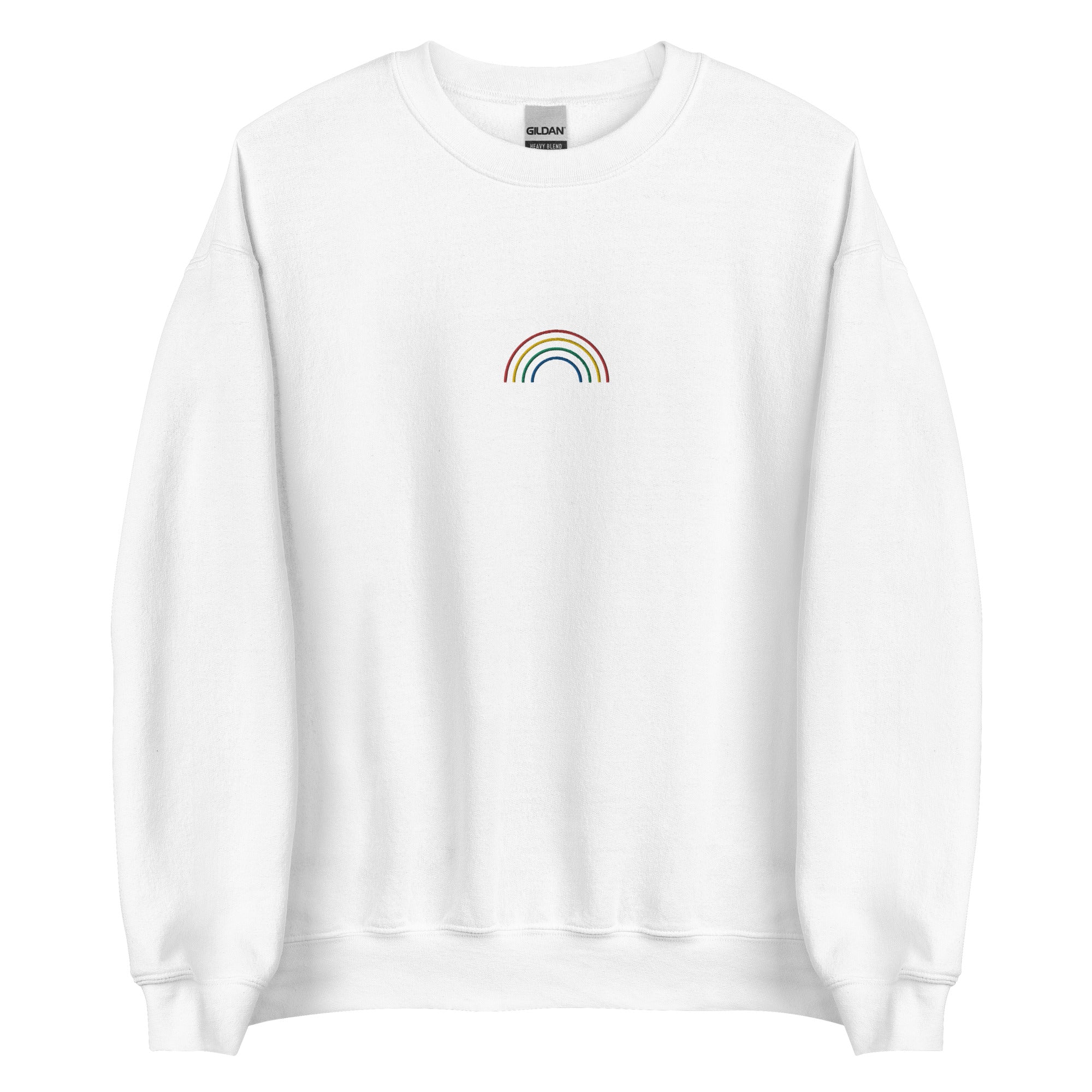 Sudadera unisex bordada con arcoíris