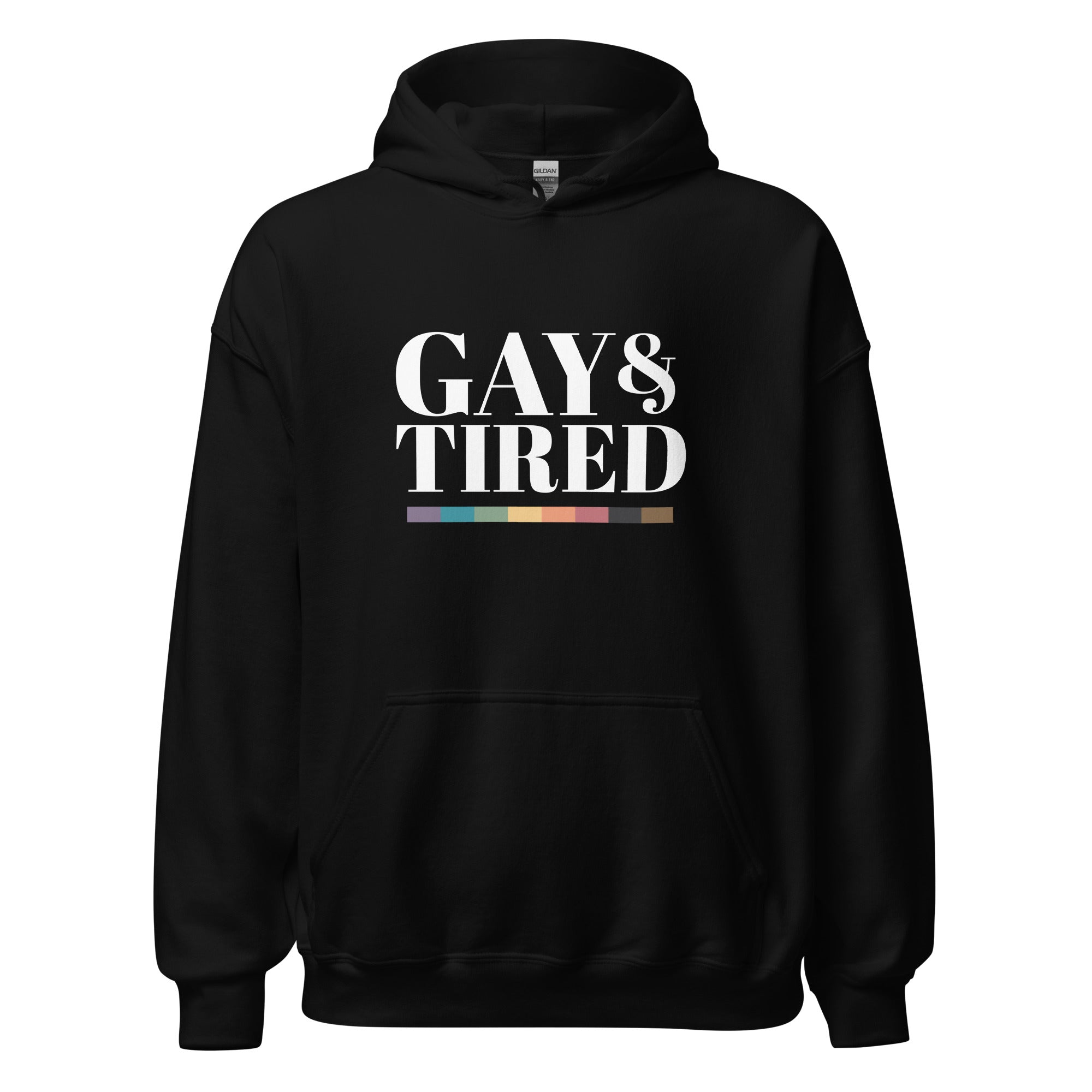 Sudadera unisex con capucha Gay and Tired