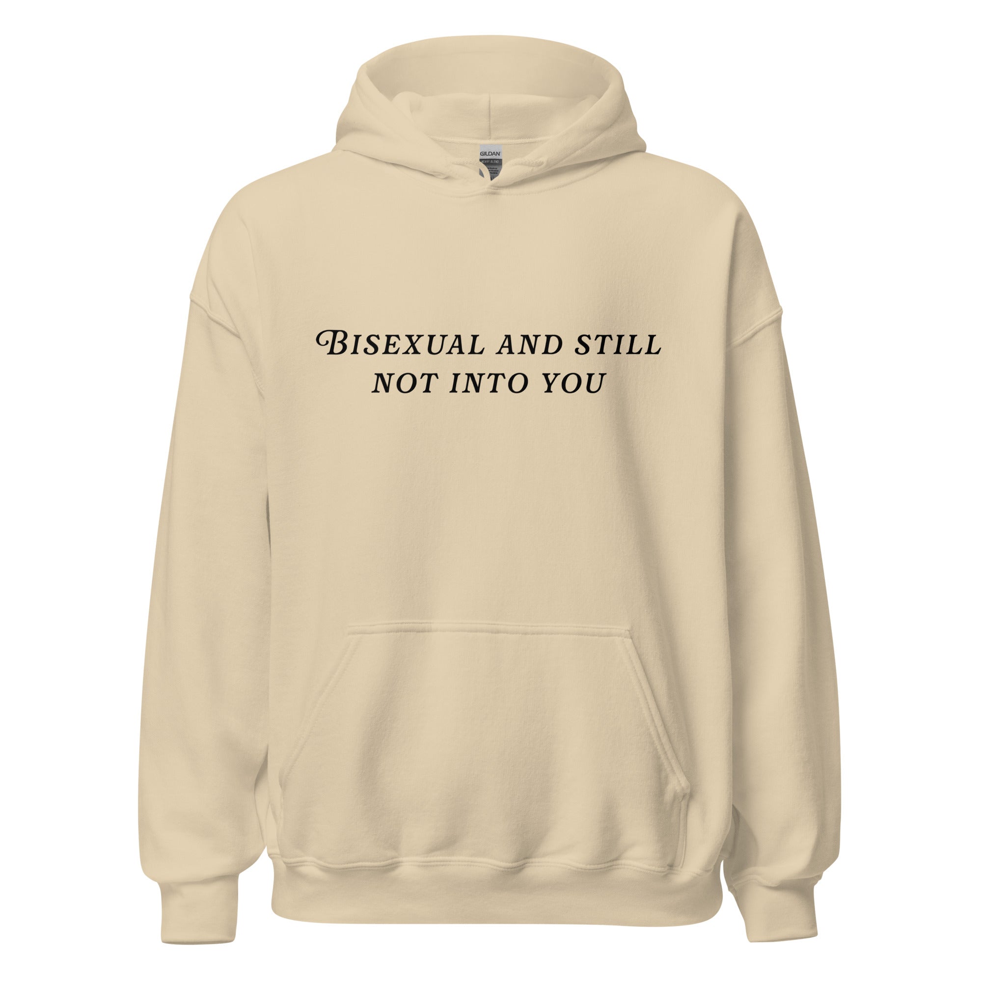 Sudadera unisex bisexual y aún no me gustas