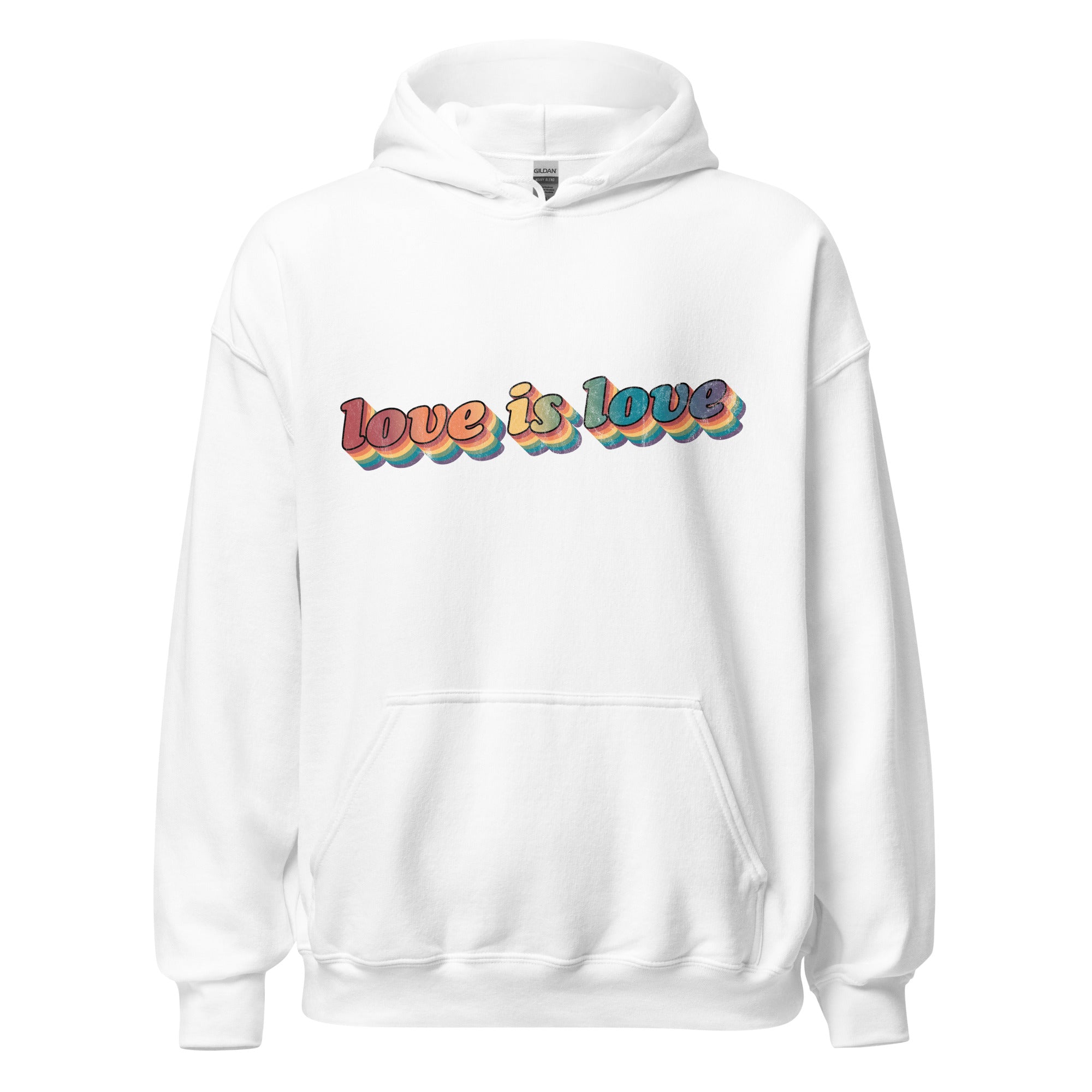 Sudadera unisex retro Love is Love