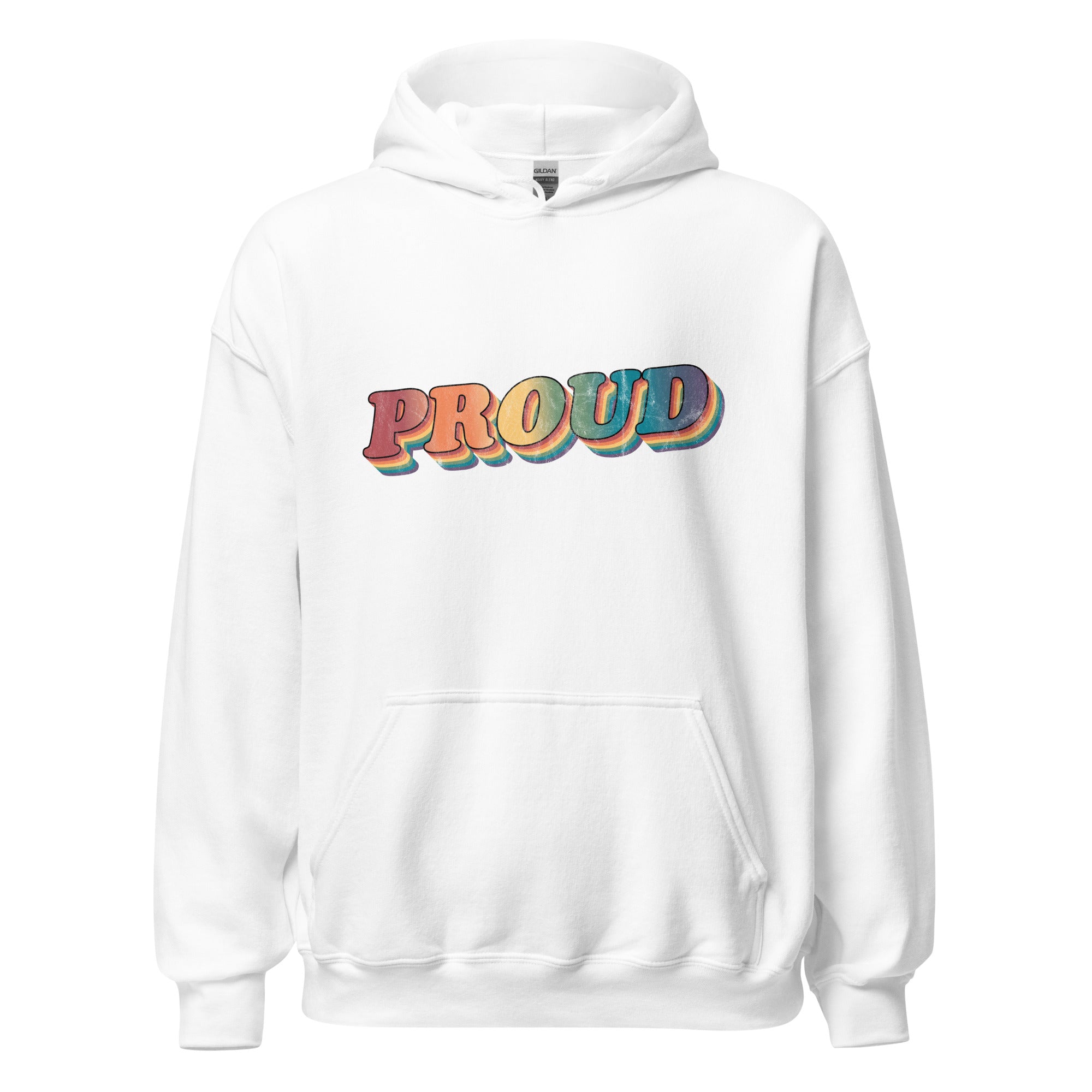 Sudadera unisex con capucha retro orgullosa