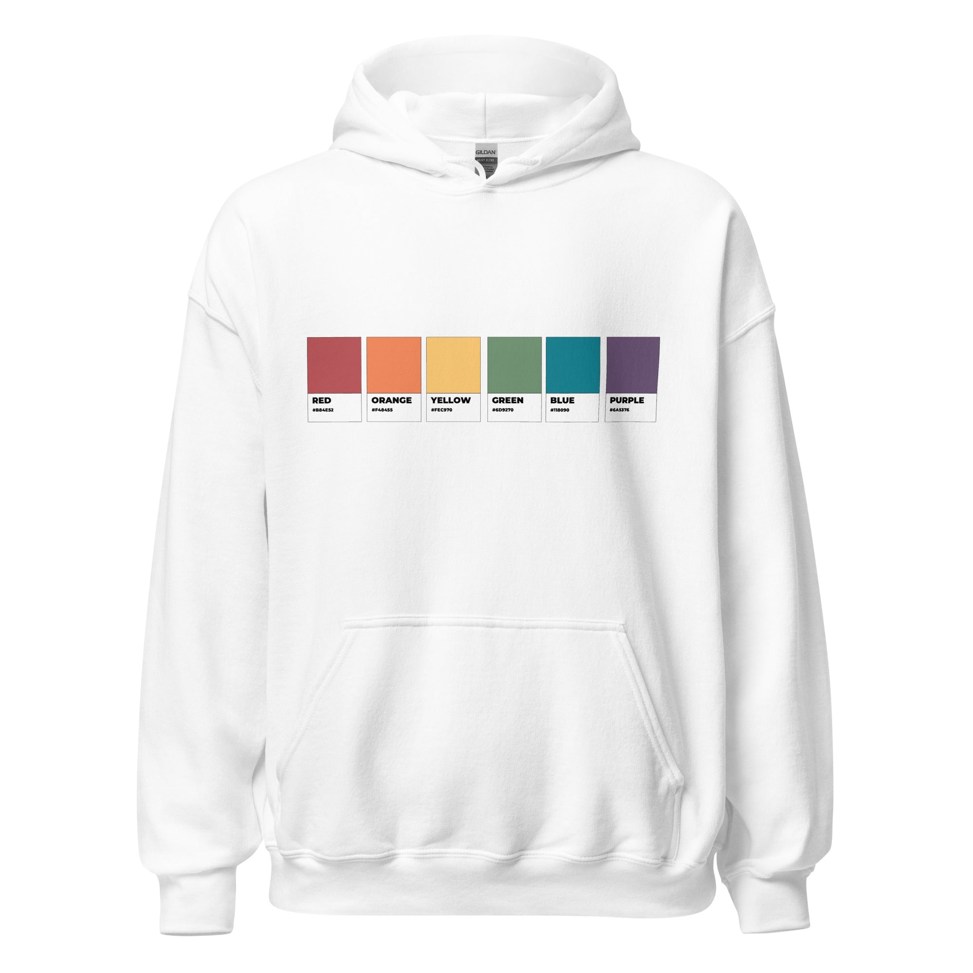Sudadera unisex con capucha de Swatch de colores gay