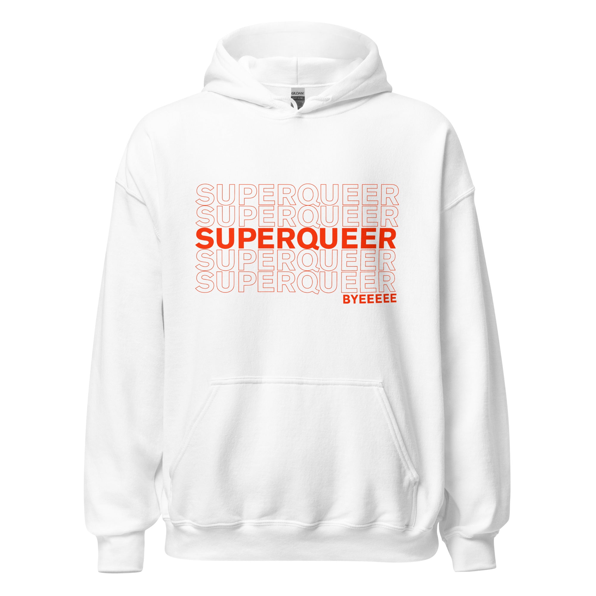 Sudadera con capucha unisex Super Queer