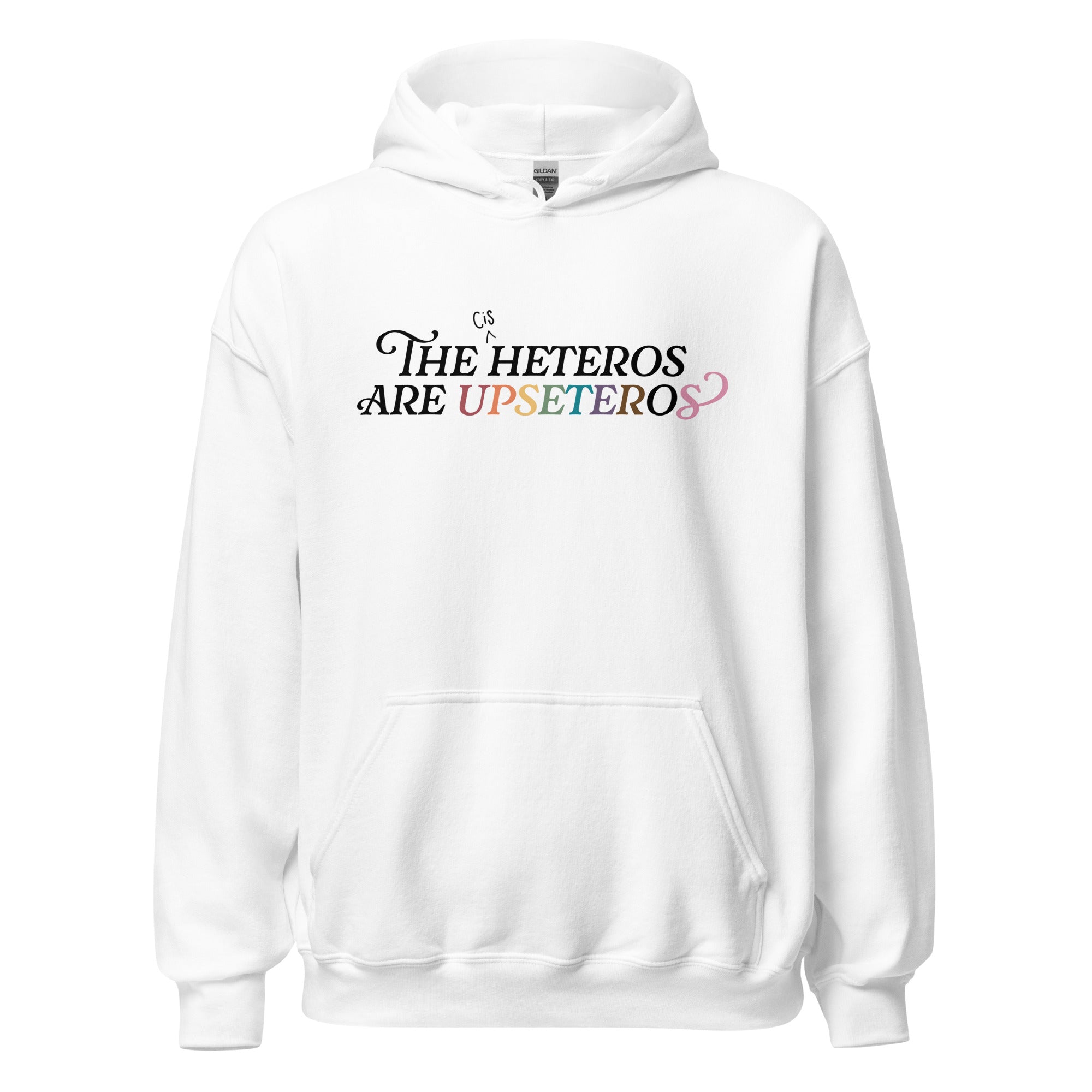 Sudadera unisex con capucha Los (cis) heteros son upseteros