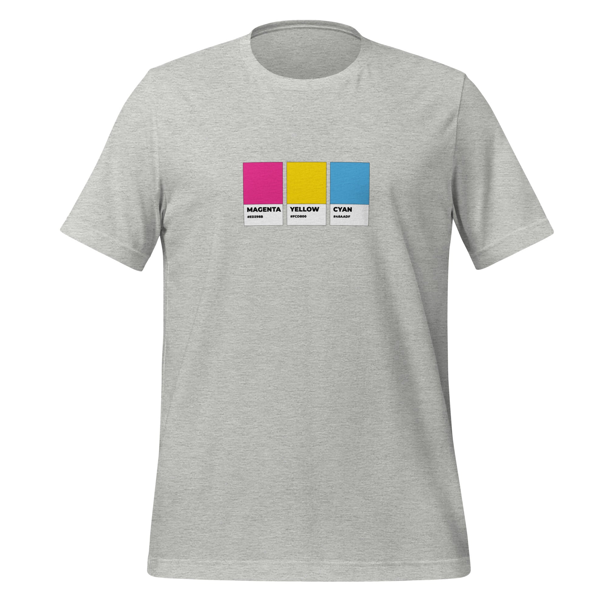 Camiseta unisex con muestras de colores pansexuales