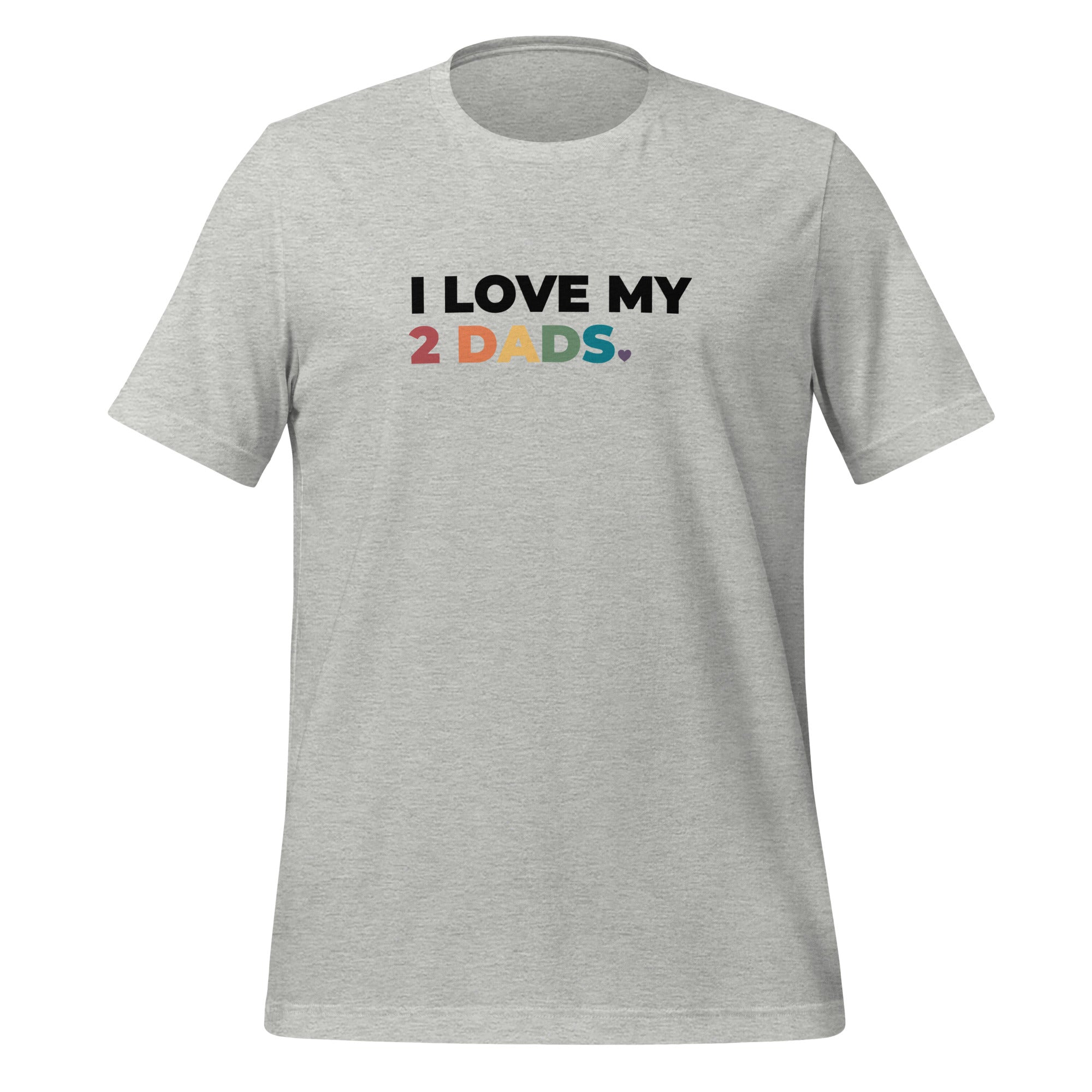 Camiseta unisex "Amo a mis dos papás"