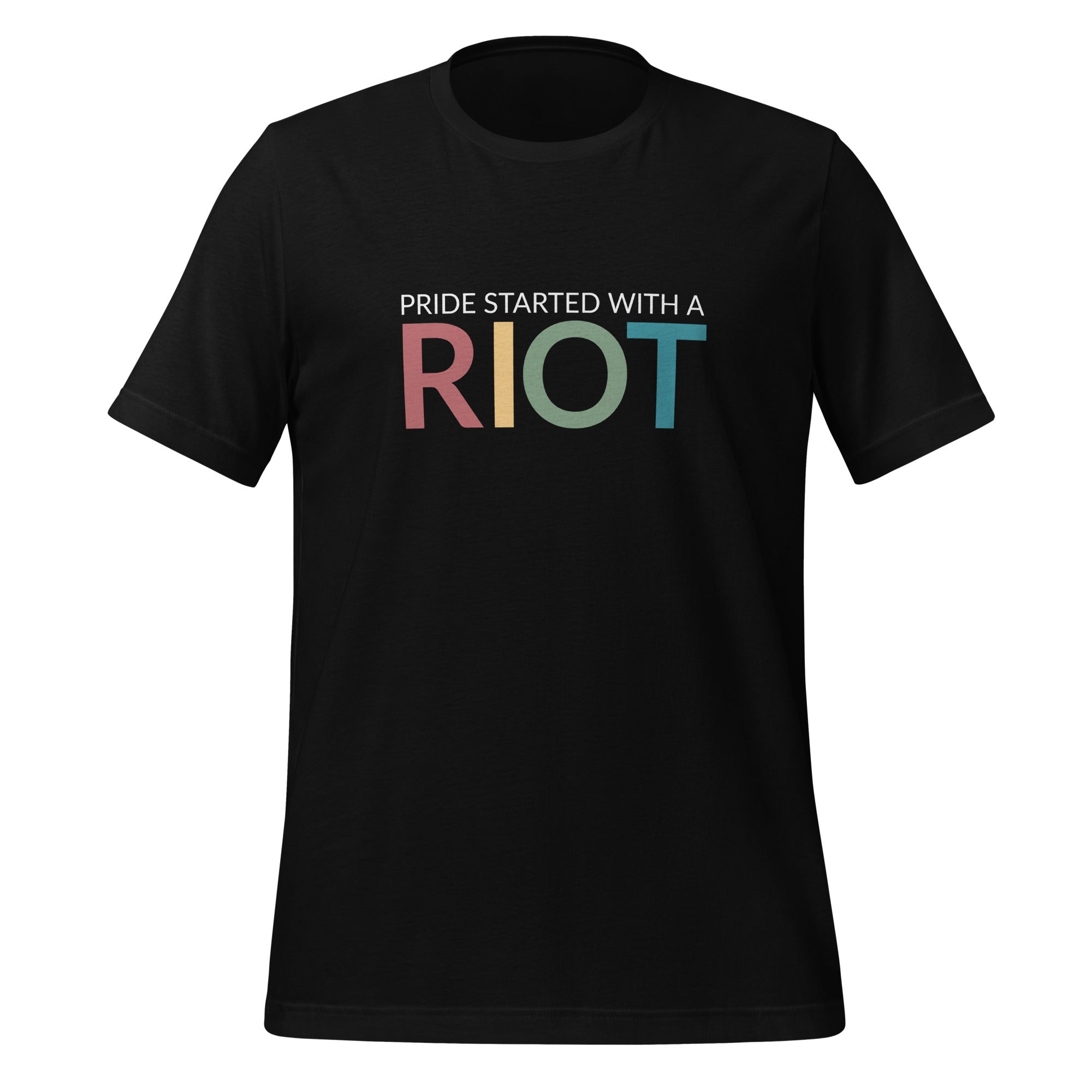 Camiseta unisex El orgullo empezó con un motín