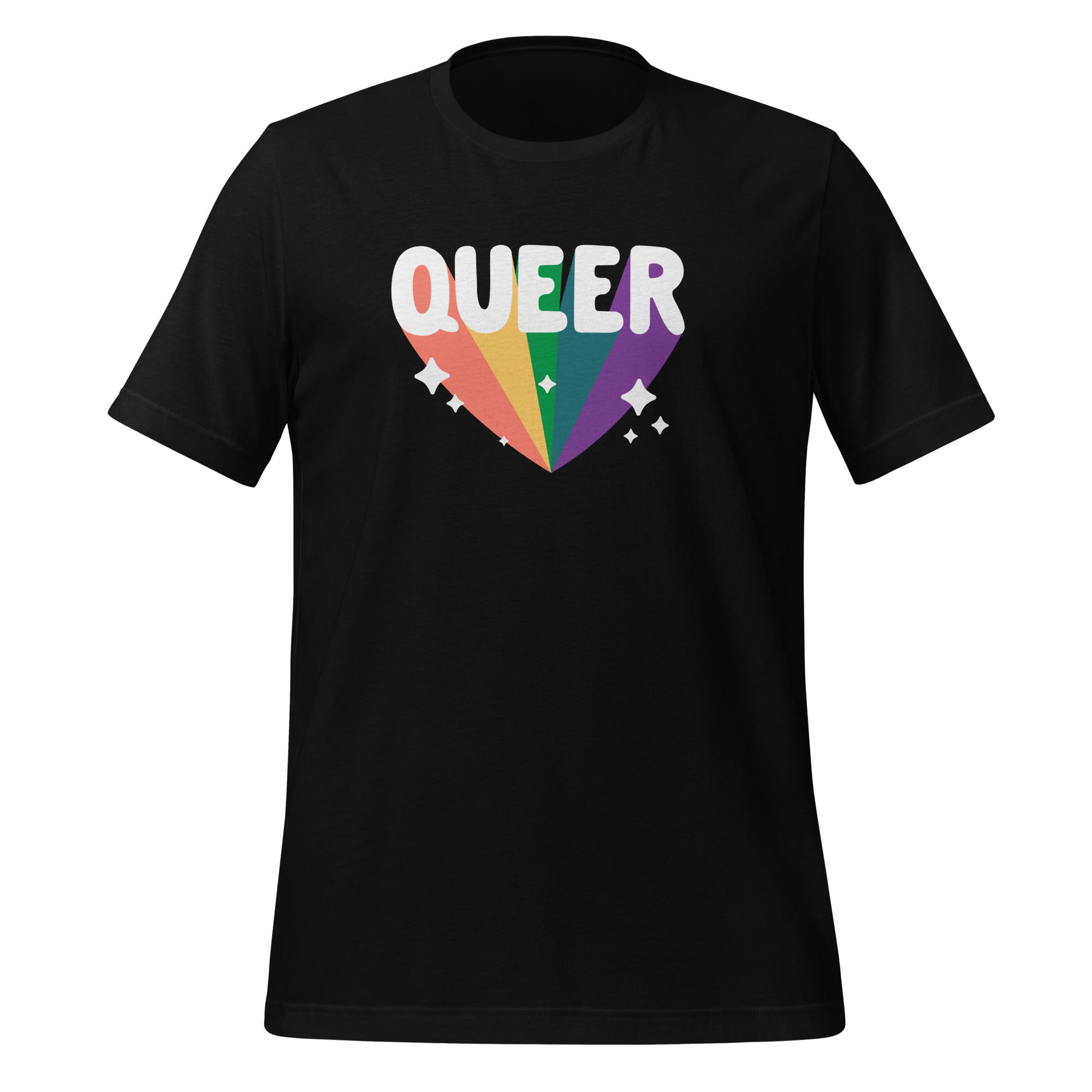 Camiseta unisex queer arcoiris