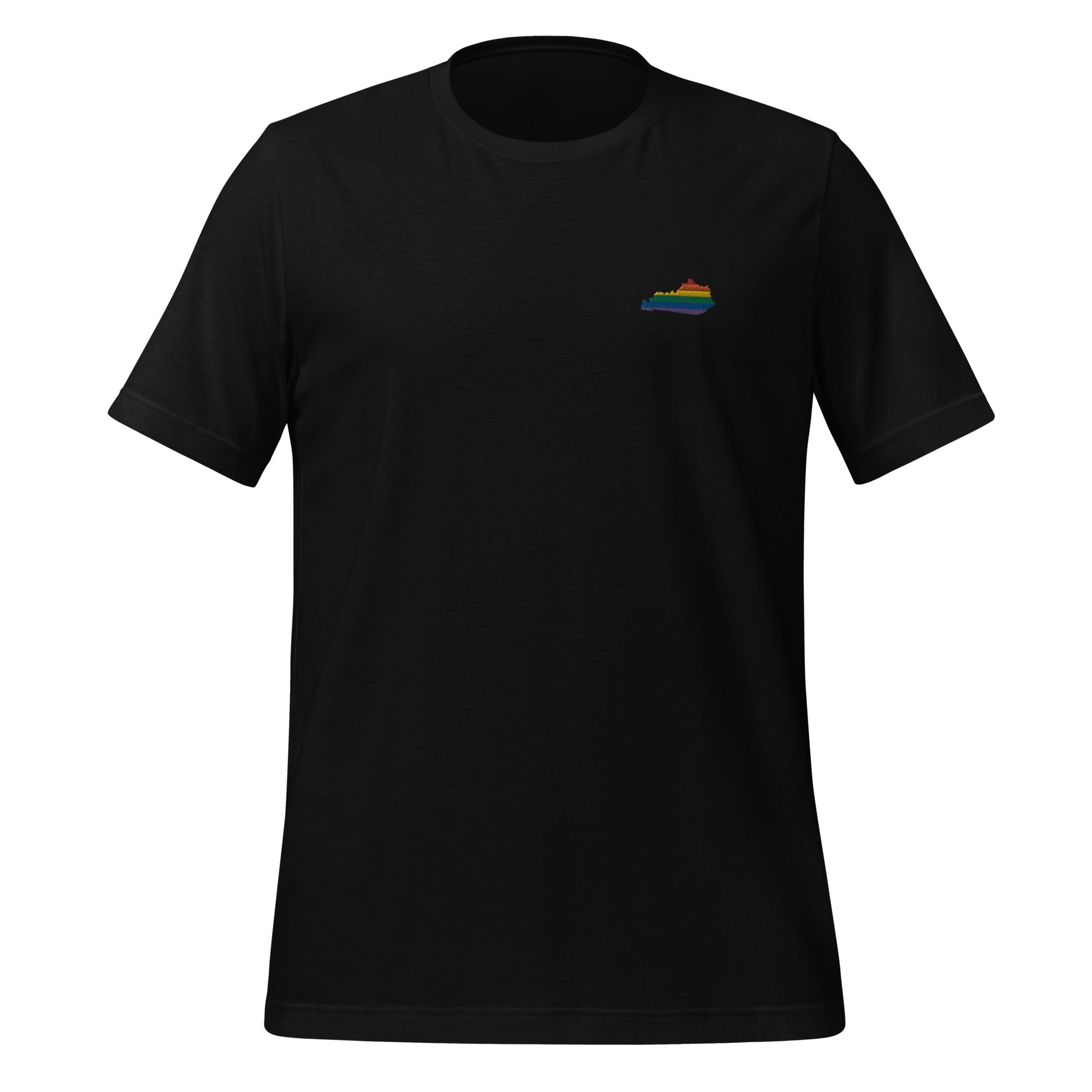 Camiseta unisex bordada con arcoíris de Kentucky