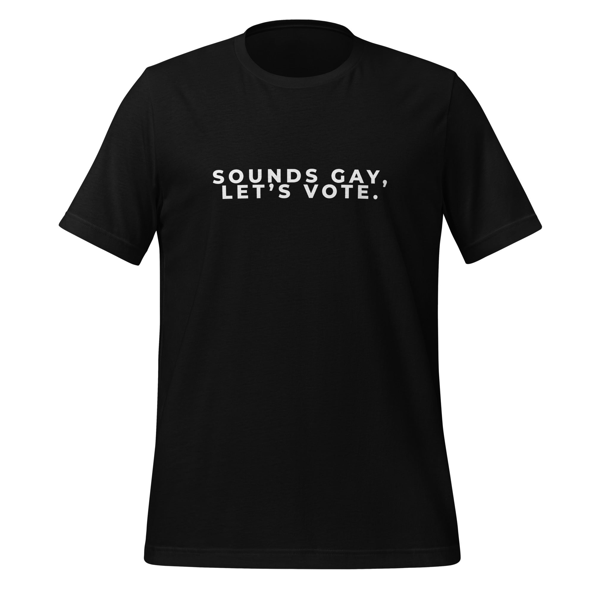 Camiseta unisex Suena gay, vamos a votar