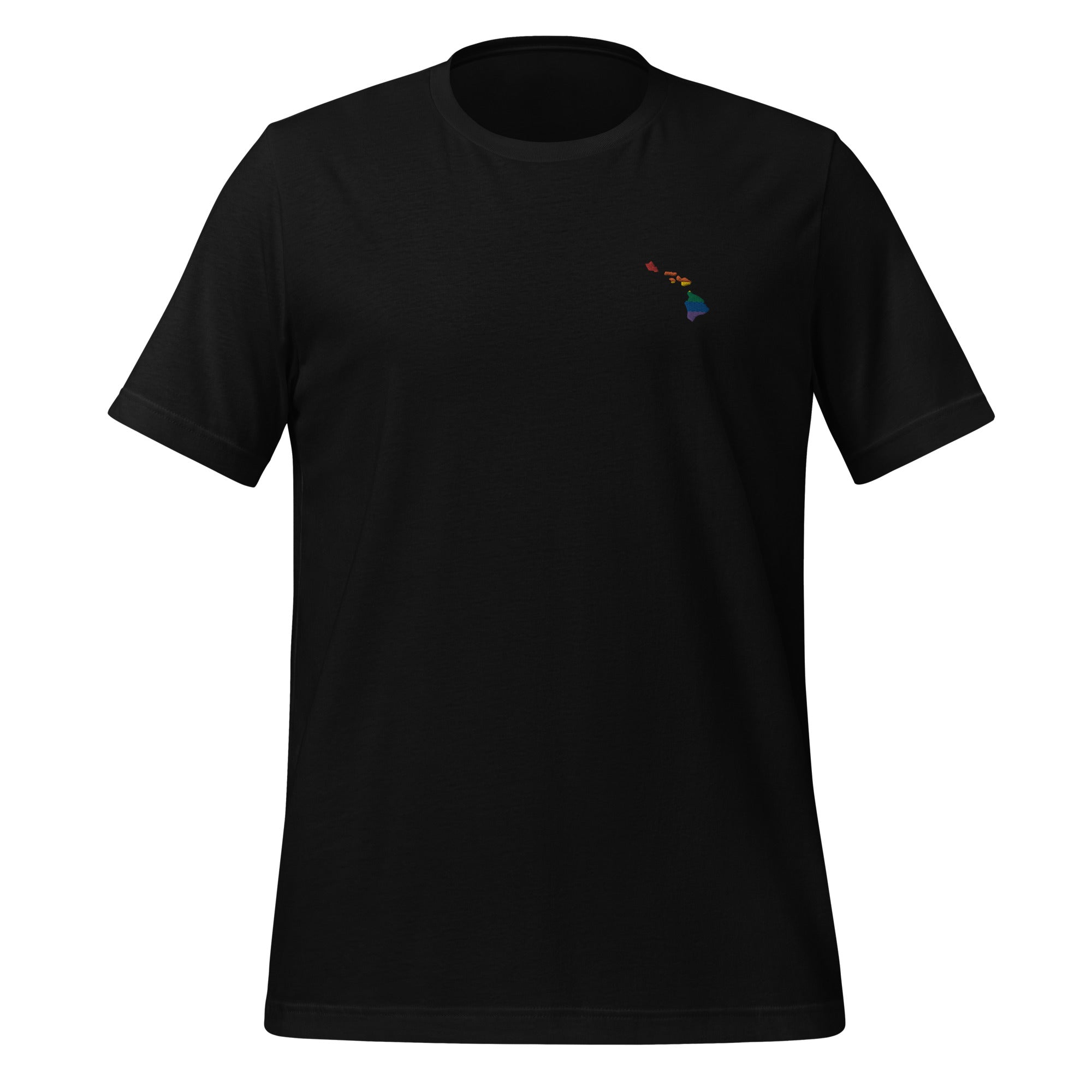 Camiseta unisex bordada con motivos hawaianos