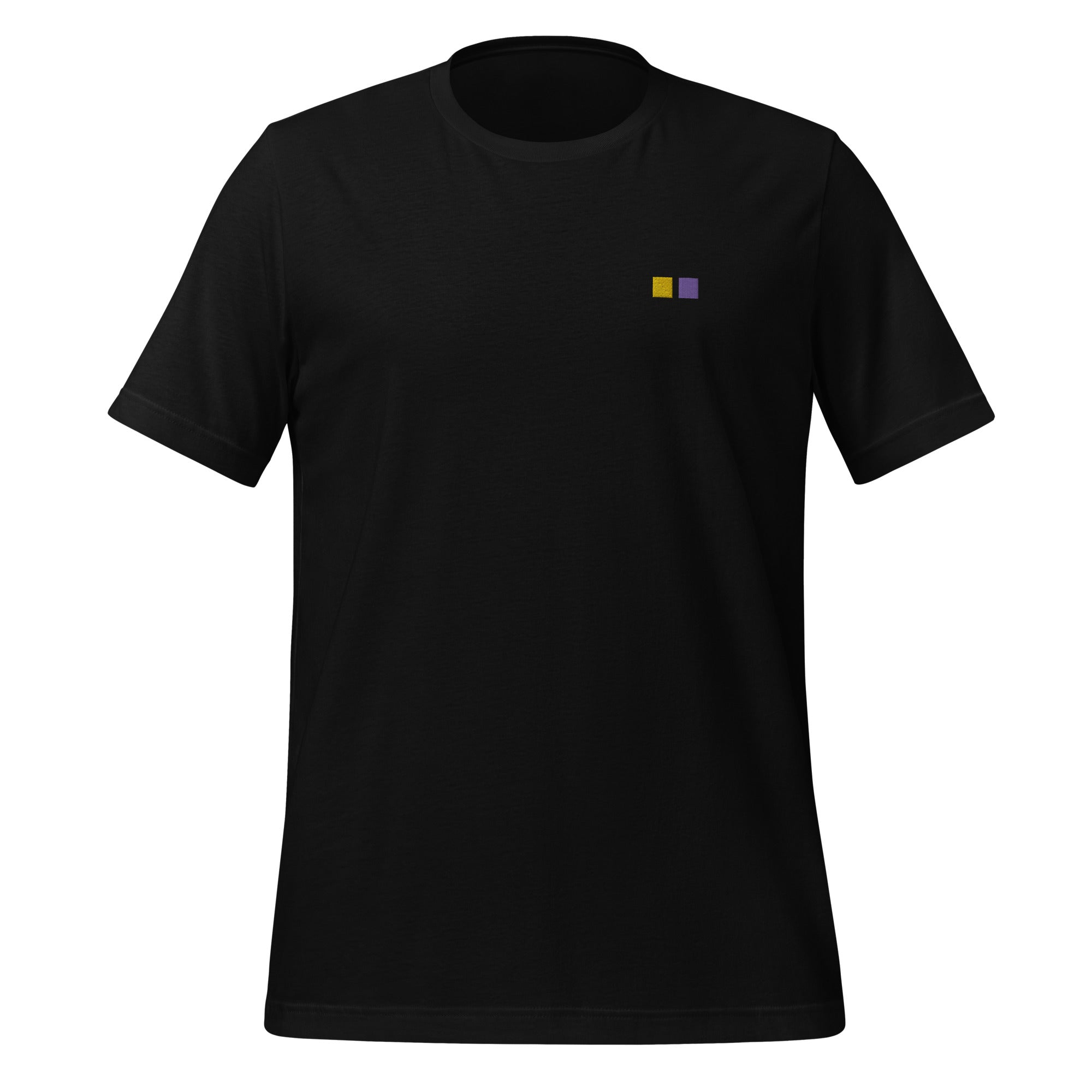 Camiseta unisex con bordado de cuadrados intersexuales