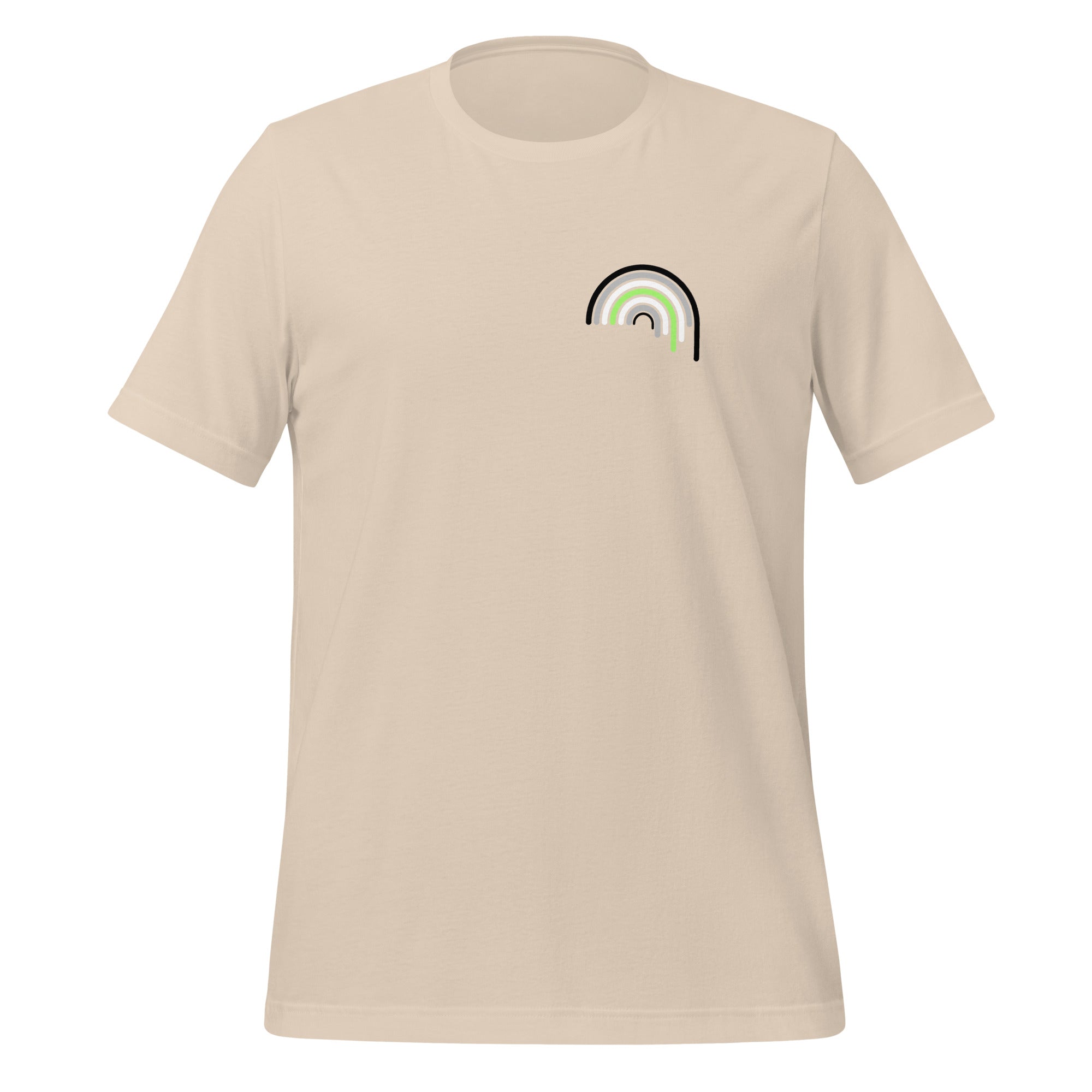 Camiseta unisex Agender Rainbow Drip