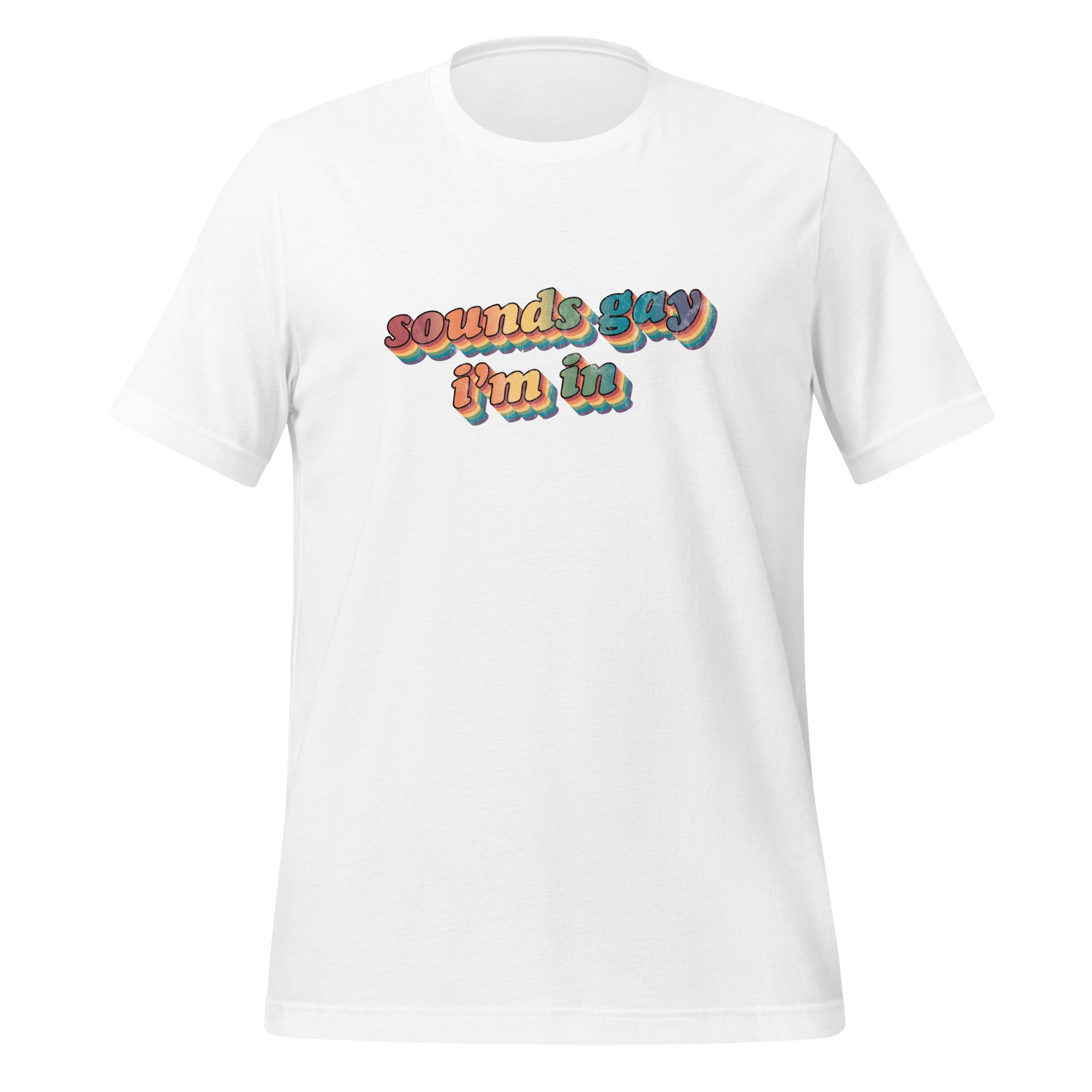 Camiseta unisex con sonido retro gay