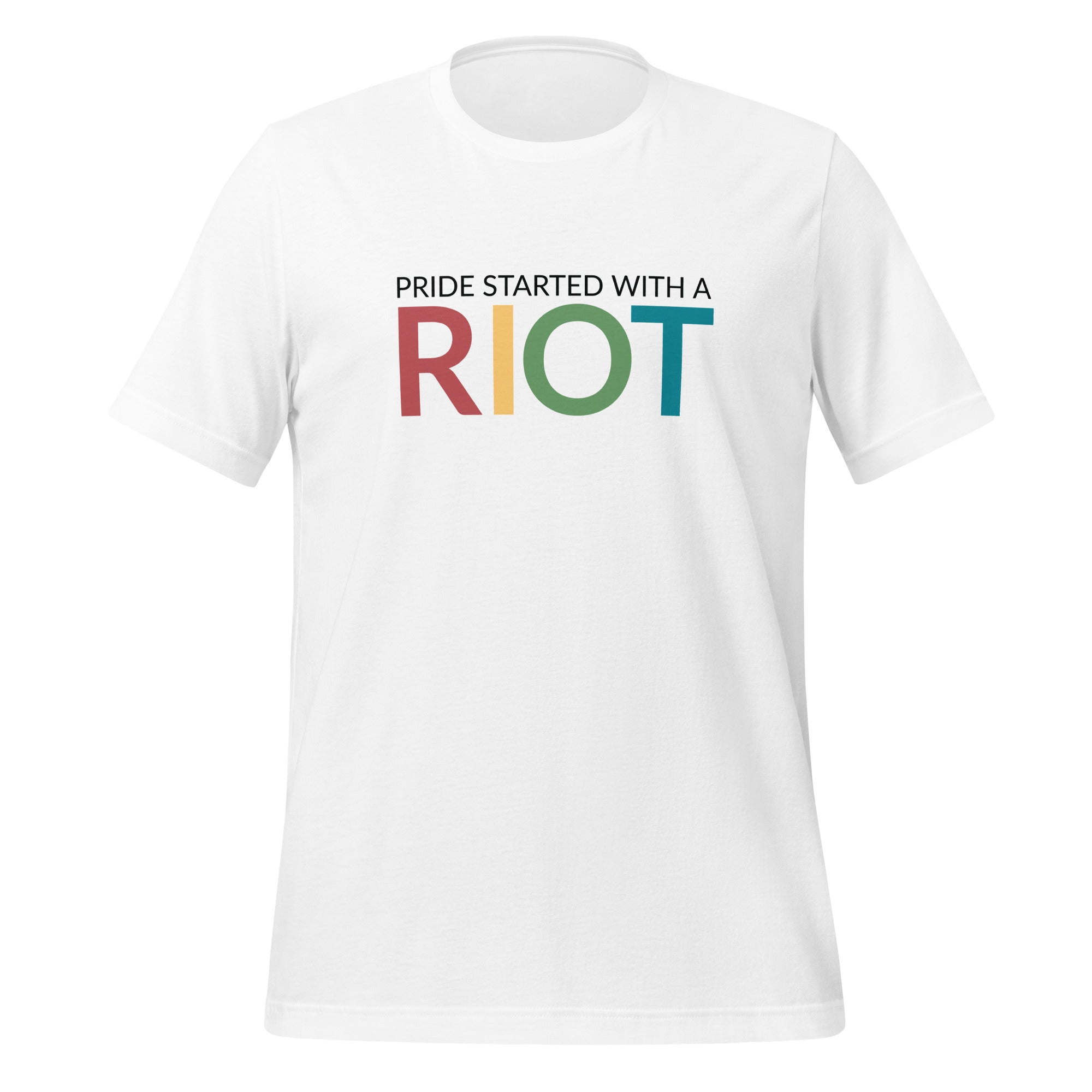 Camiseta unisex El orgullo empezó con un motín