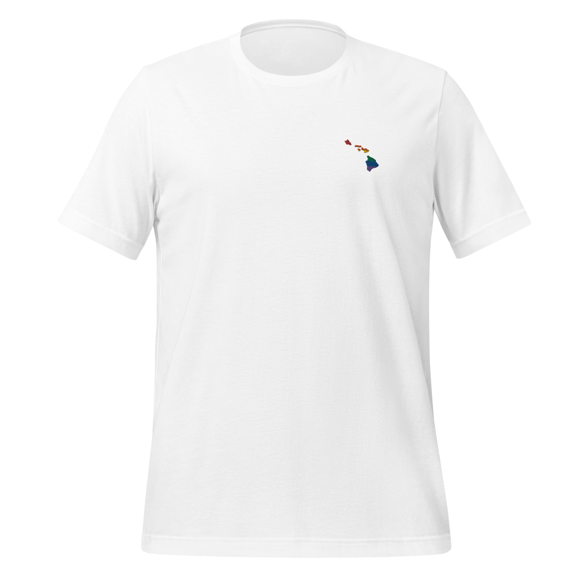 Camiseta unisex bordada con motivos hawaianos