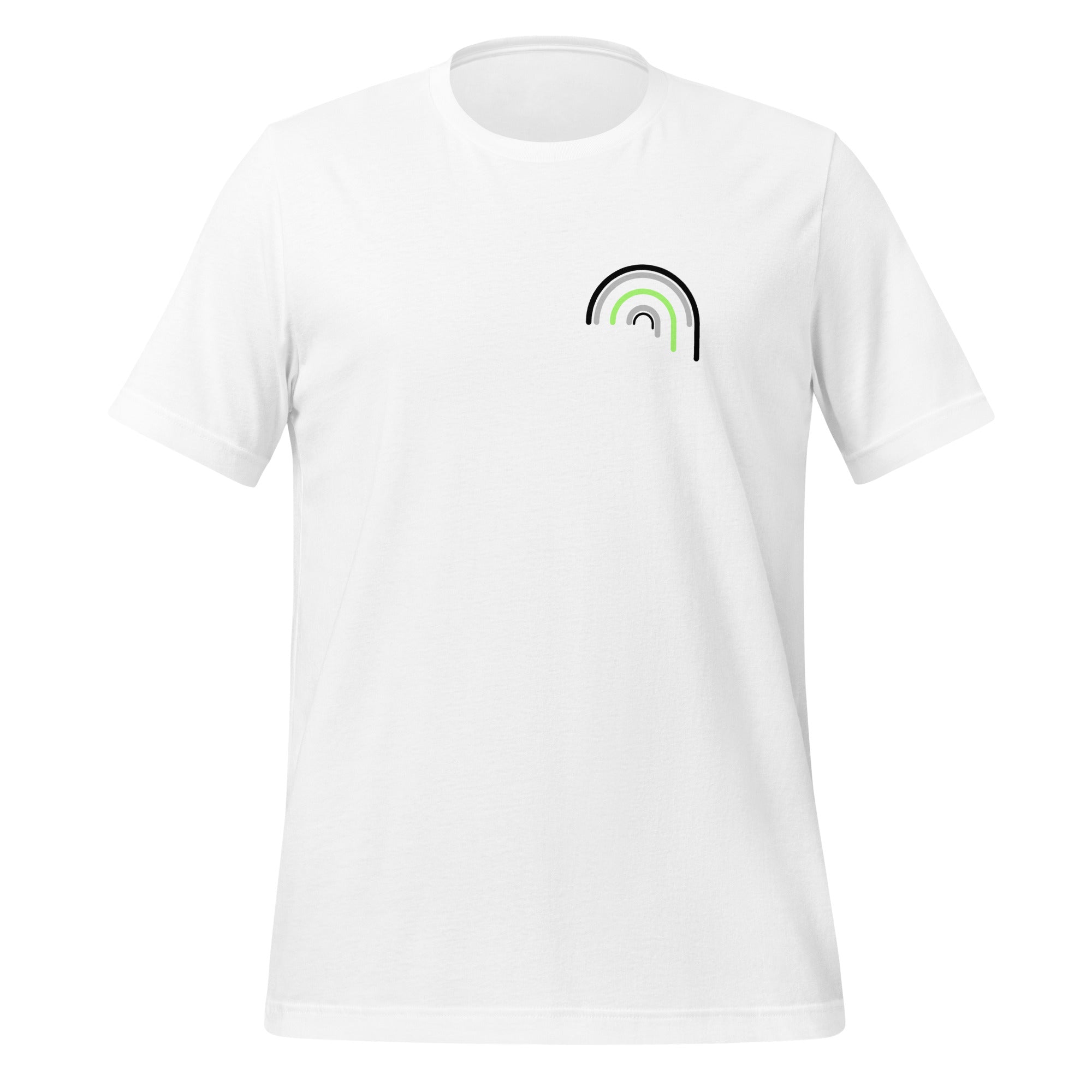 Camiseta unisex Agender Rainbow Drip