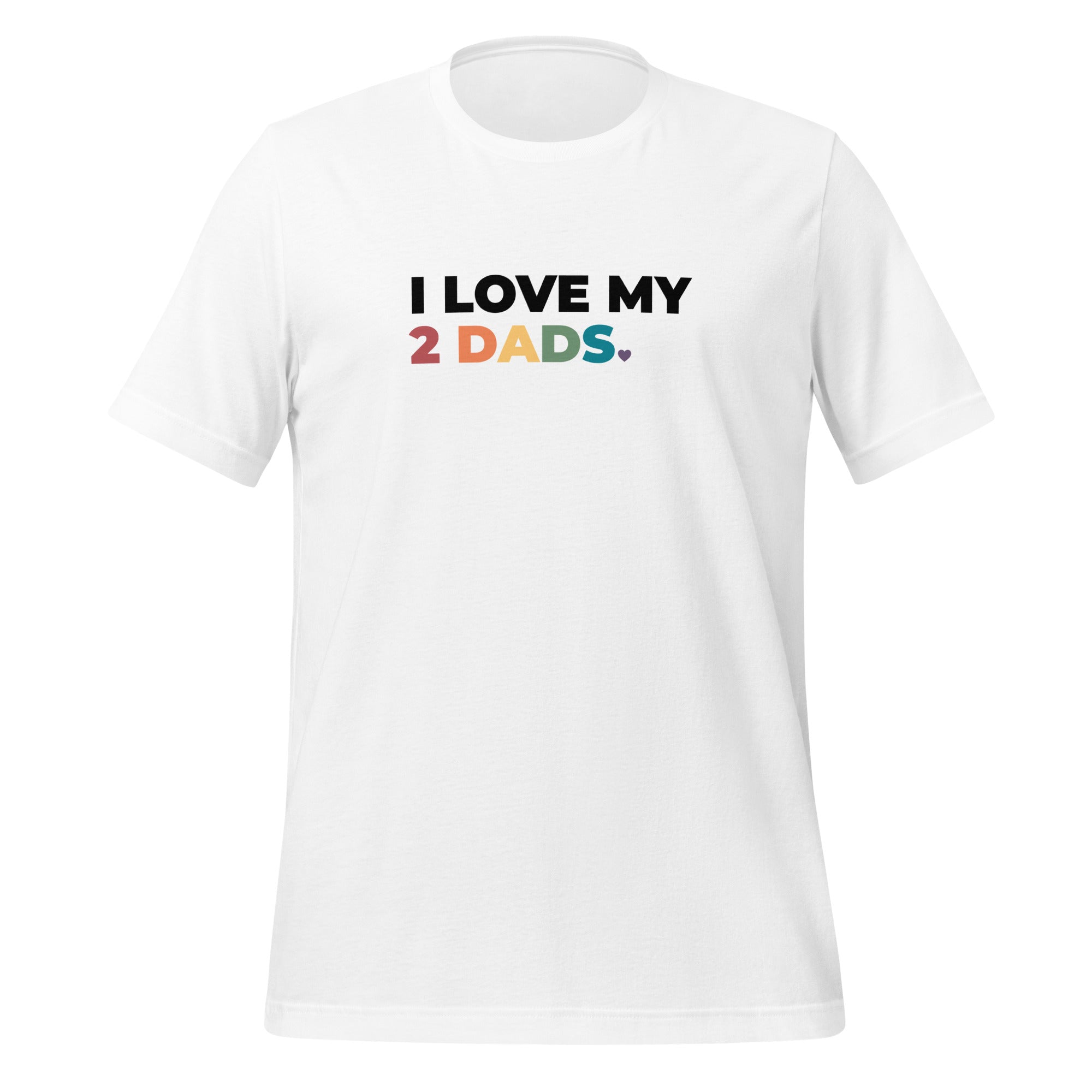 Camiseta unisex "Amo a mis dos papás"
