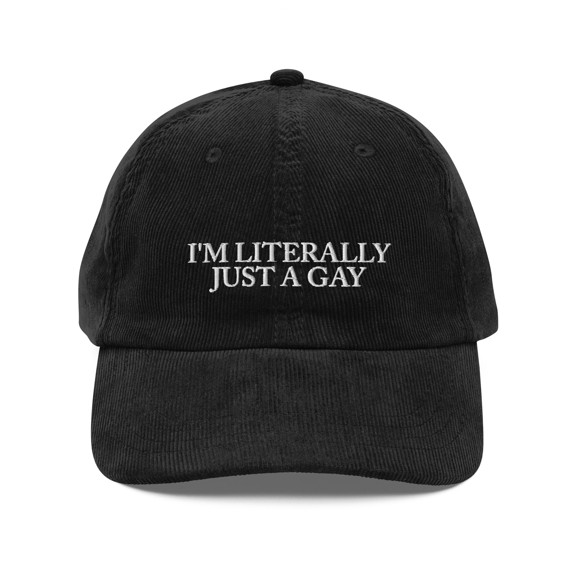 Literalmente, sólo un sombrero de pana vintage gay