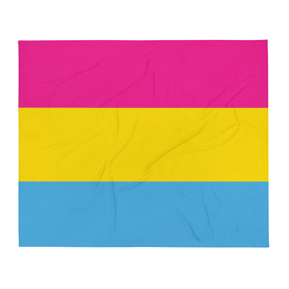 Manta con motivo del orgullo pansexual