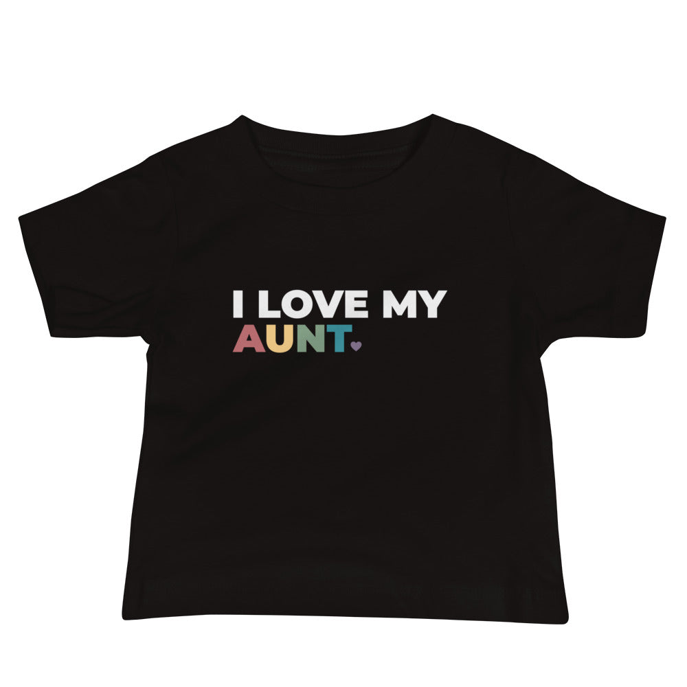 Camiseta de bebé "Amo a mi tía"