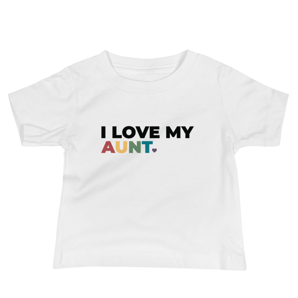 Camiseta de bebé "Amo a mi tía"