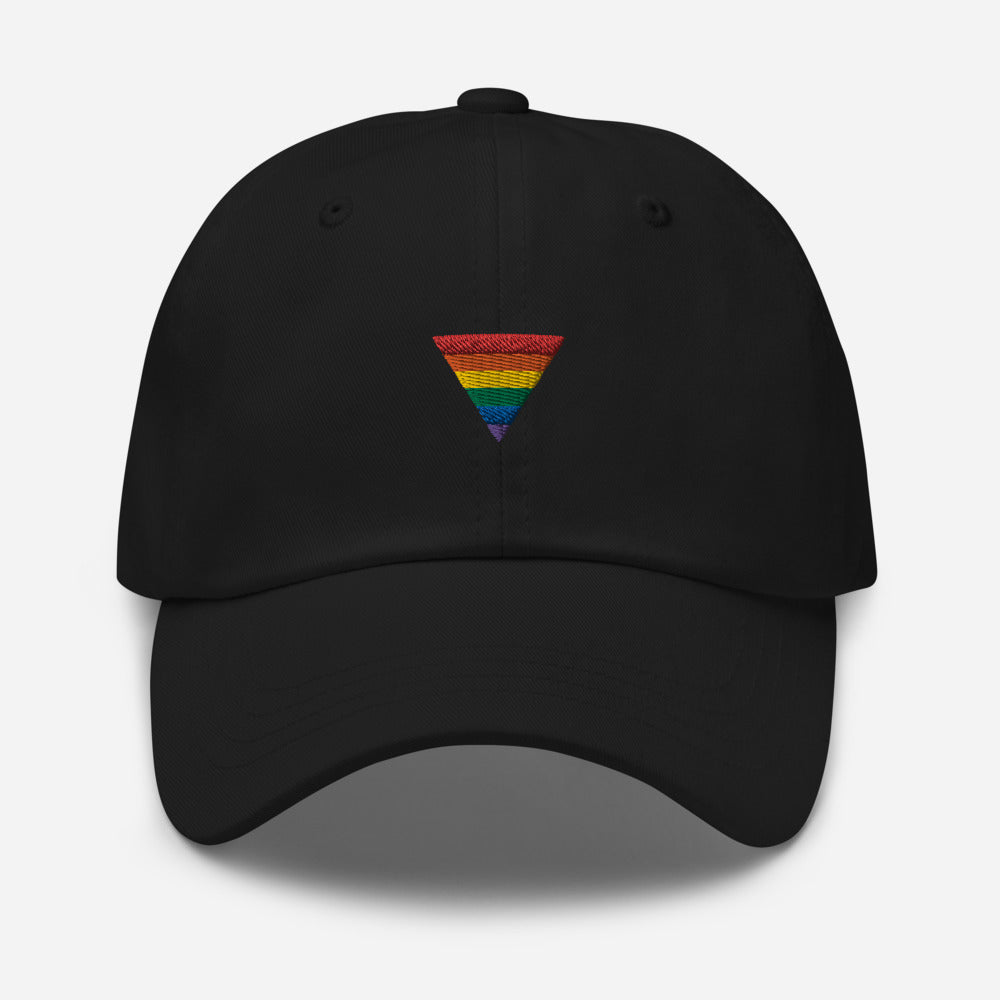 Sombrero triangular arcoíris