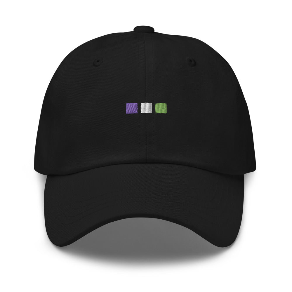Sombrero de cuadrados de género no binario