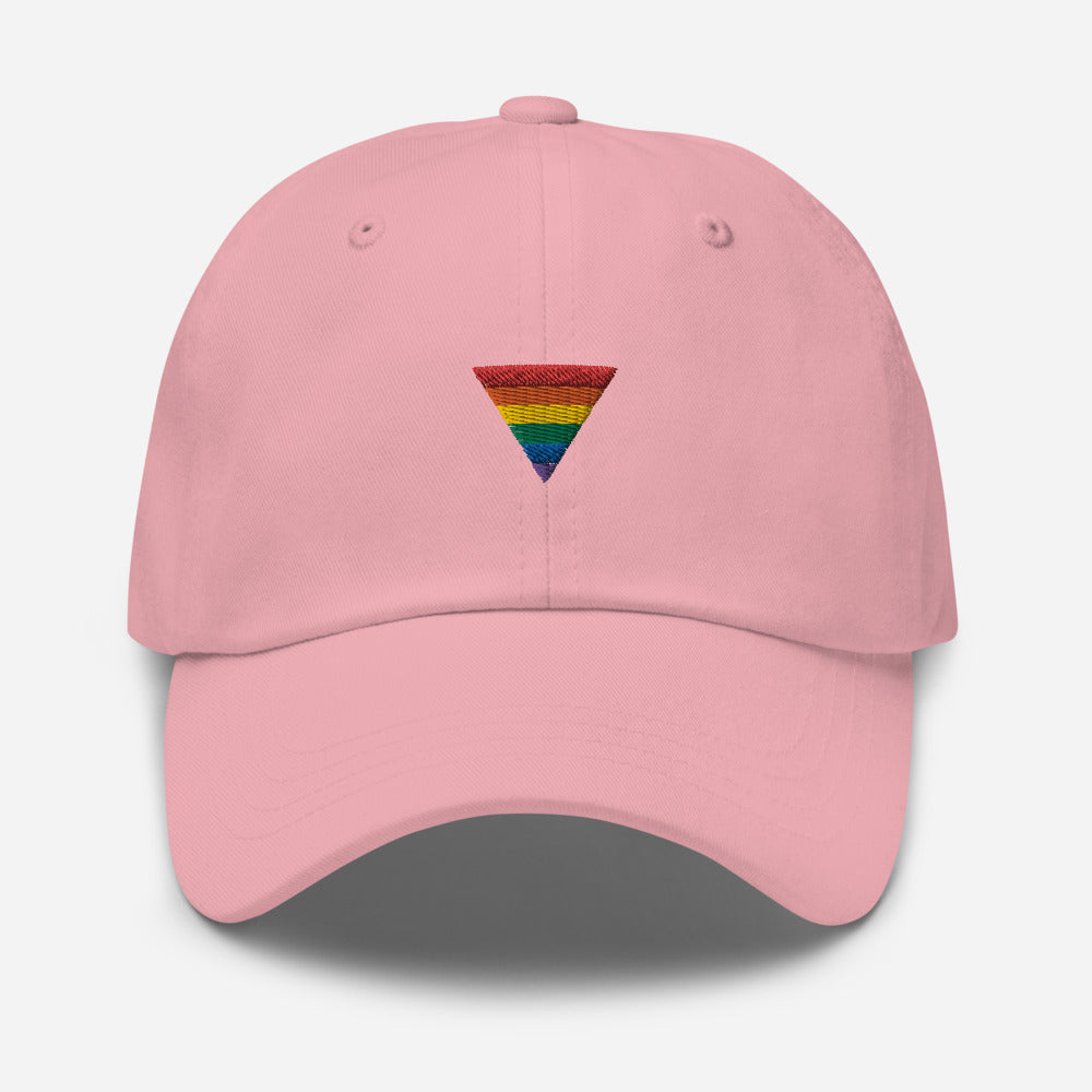 Sombrero triangular arcoíris