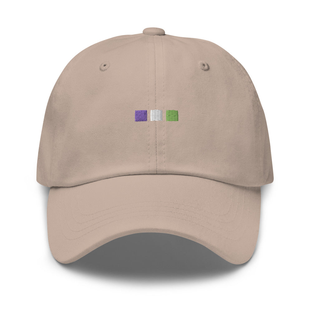 Sombrero de cuadrados de género no binario