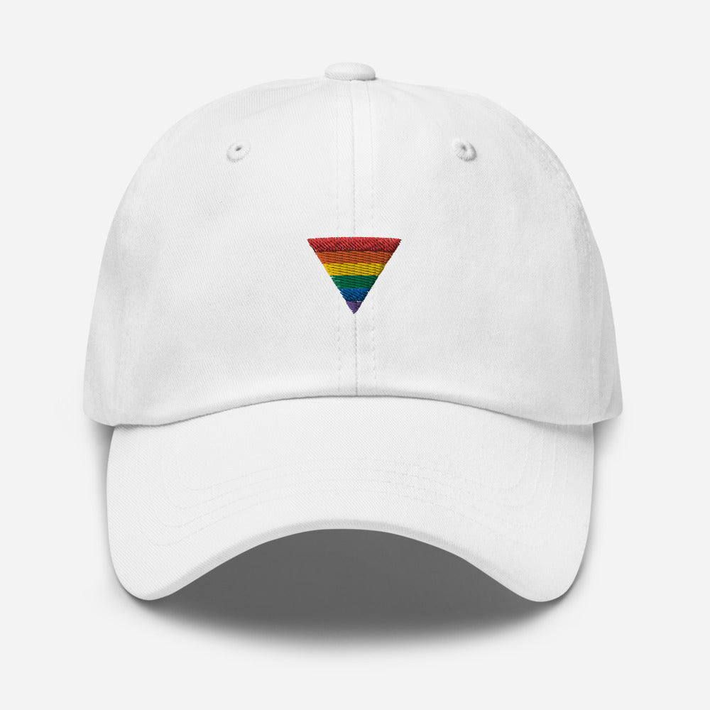 Sombrero triangular arcoíris
