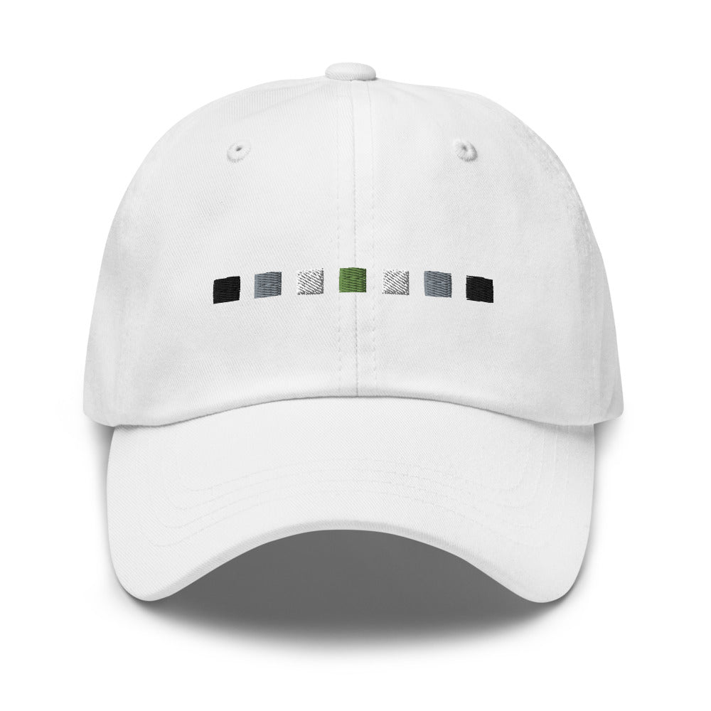 Sombrero de cuadrados agender
