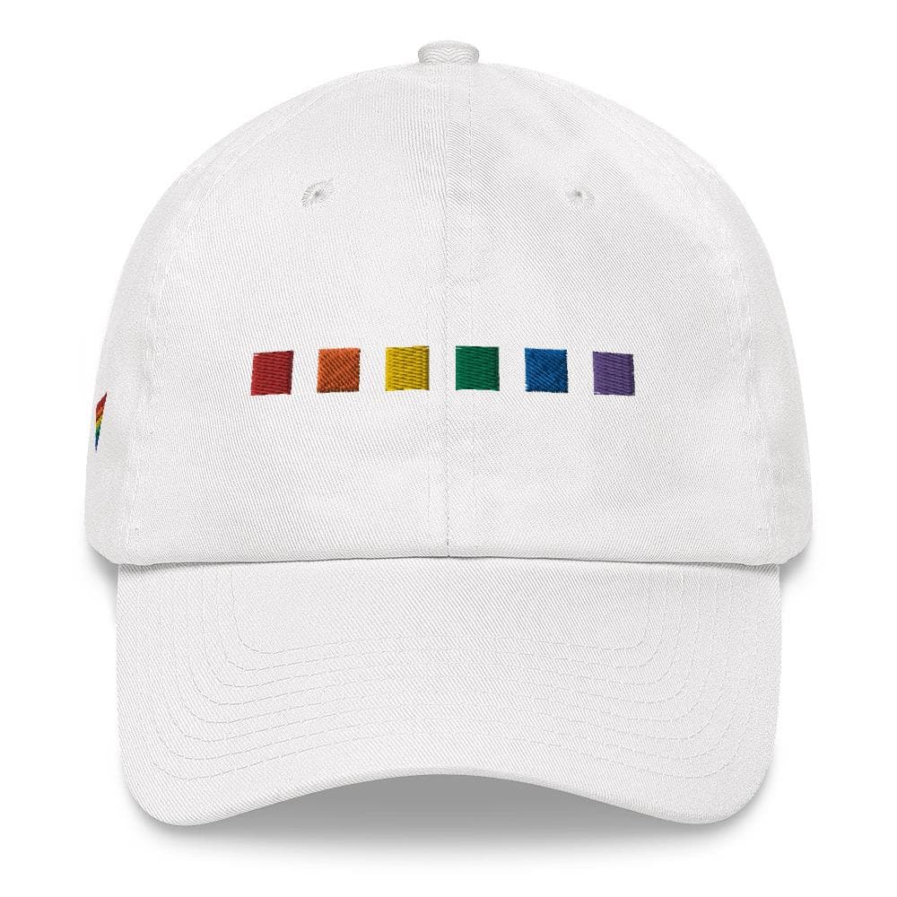 Sombrero de cuadrados arcoíris