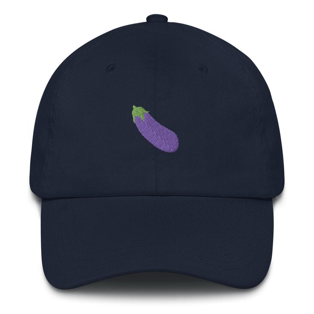 Sombrero de berenjena con forma de emoji