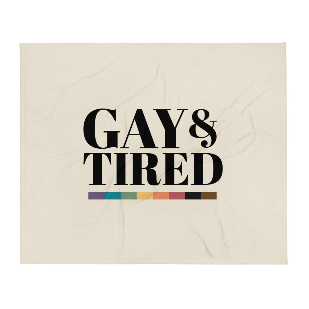 Manta de tiro gay y cansado