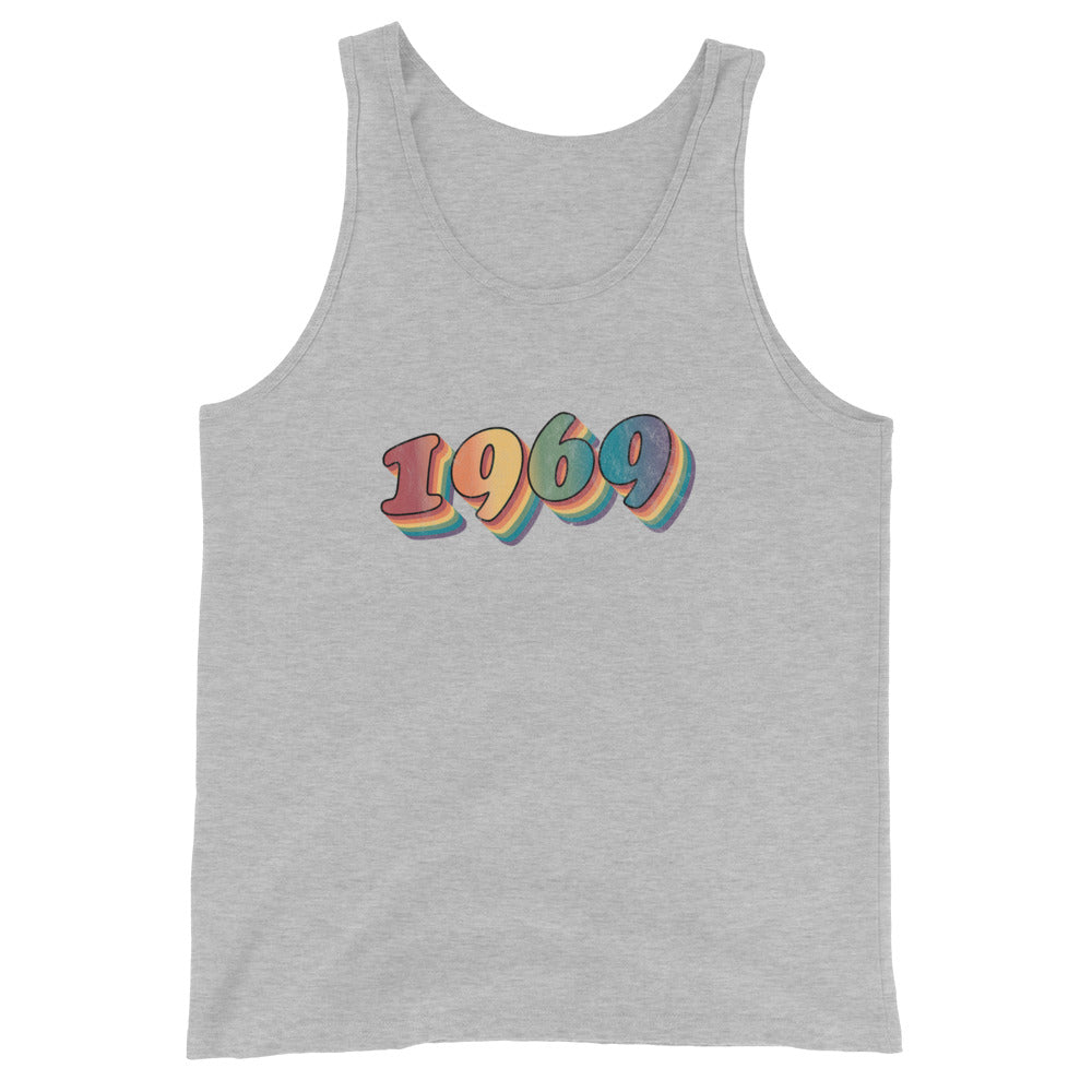 Camiseta sin mangas unisex retro de 1969