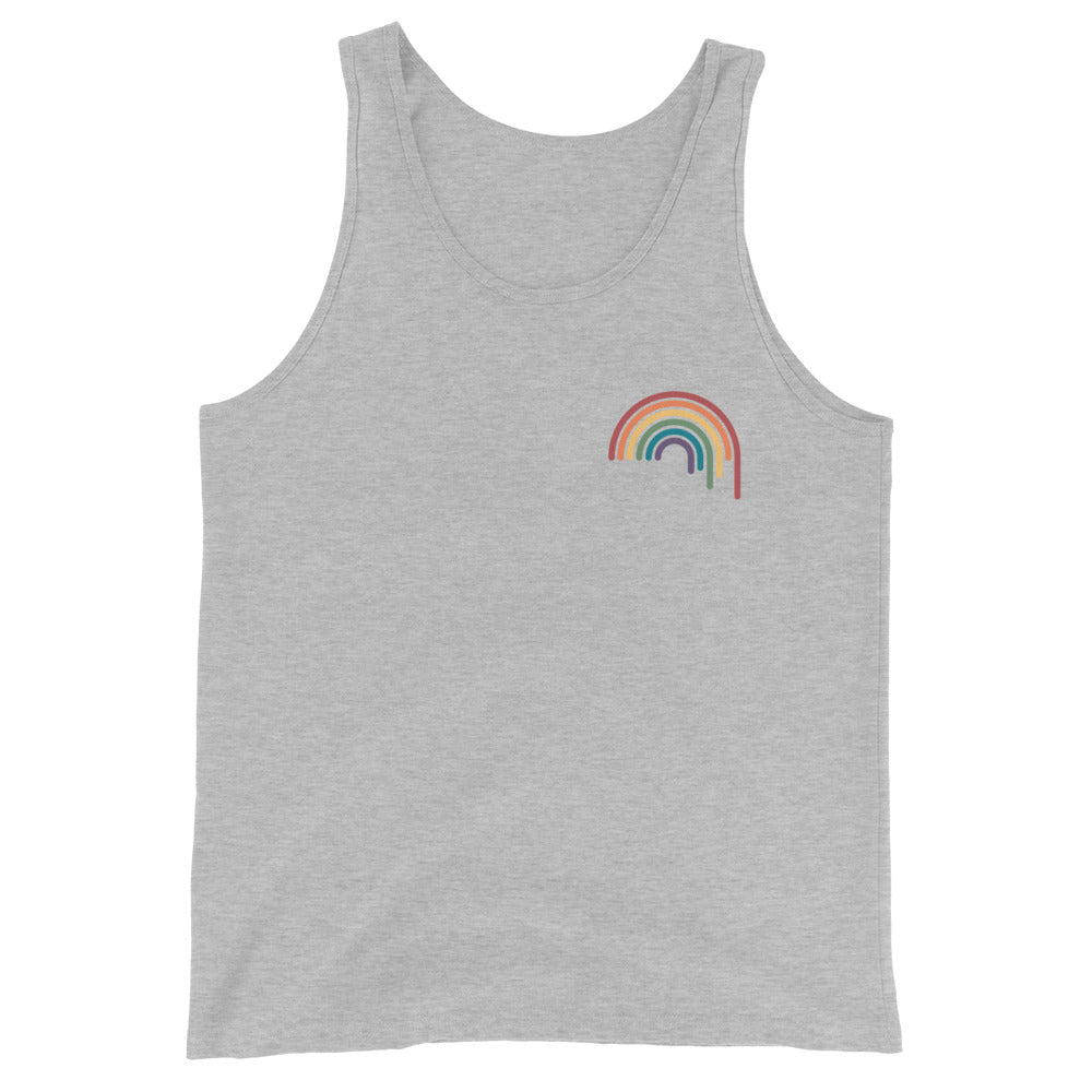 Camiseta sin mangas unisex Rainbow Drip