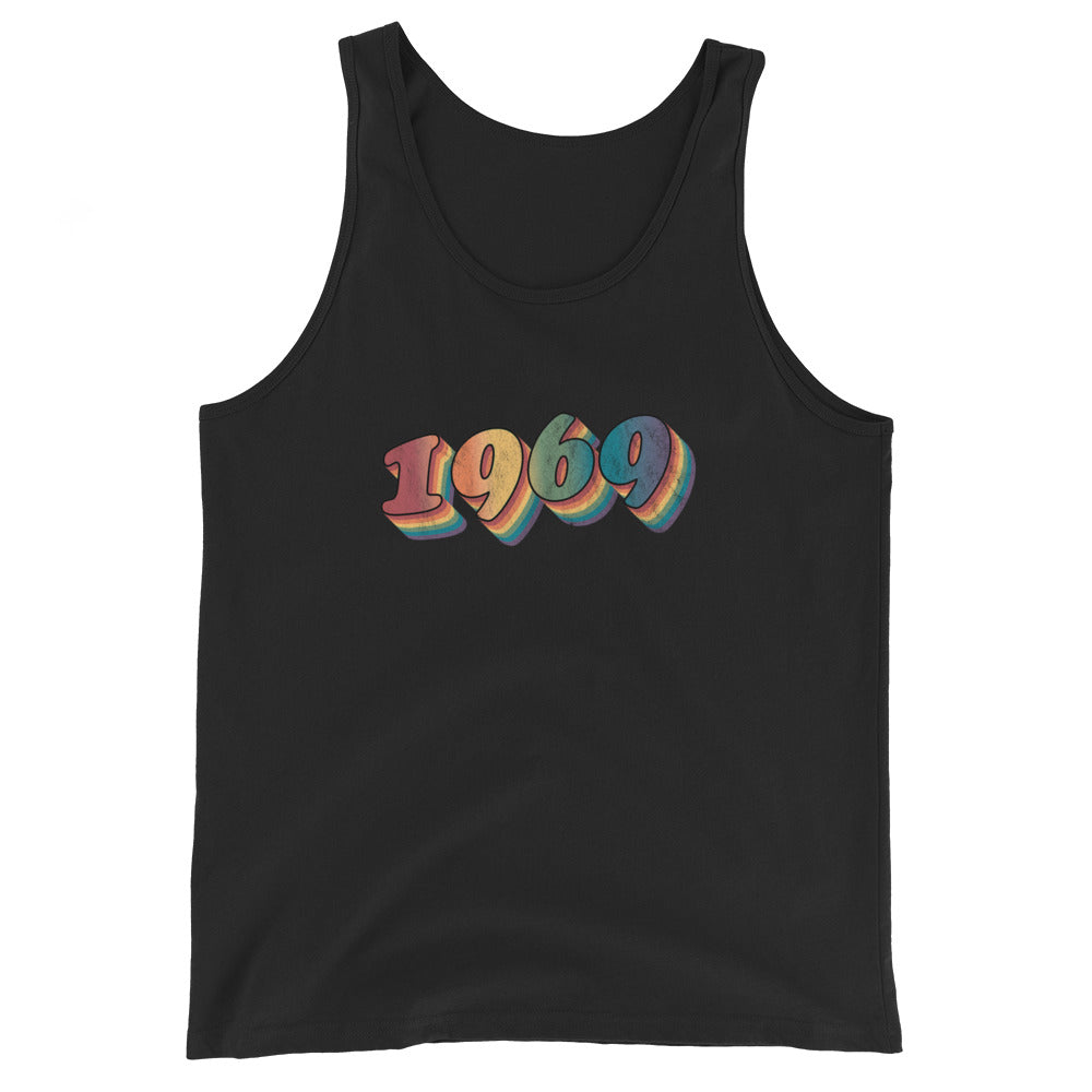 Camiseta sin mangas unisex retro de 1969