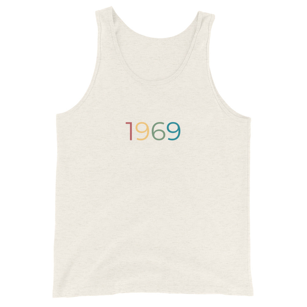Camiseta sin mangas unisex de 1969