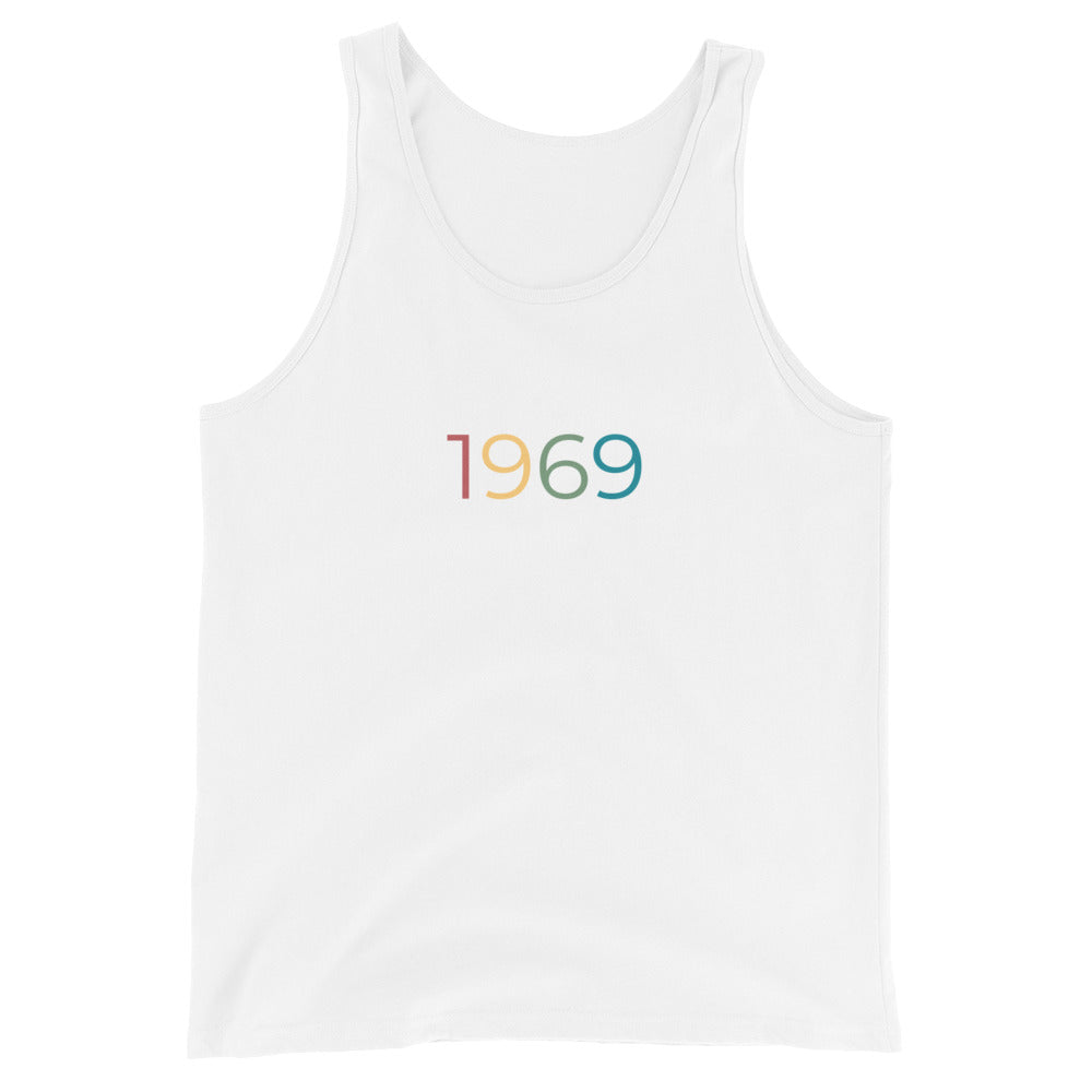 Camiseta sin mangas unisex de 1969