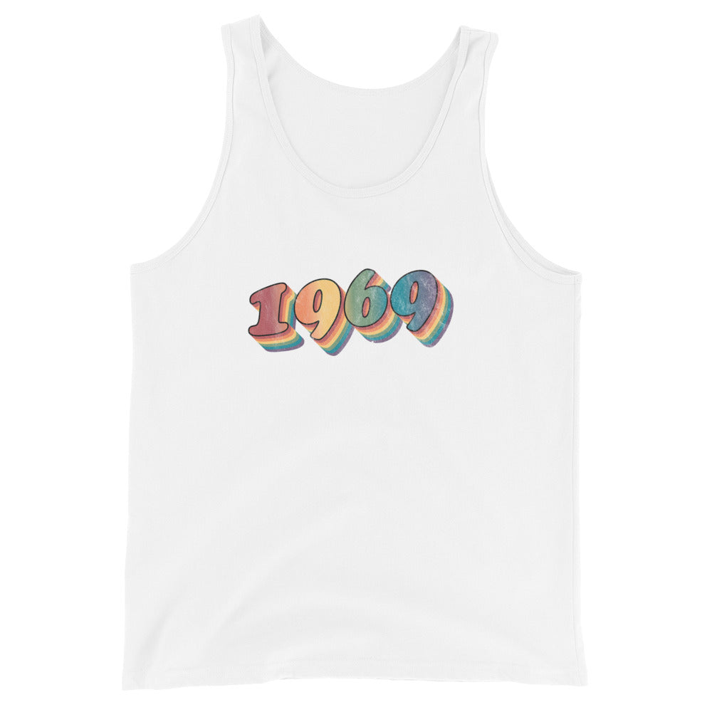Camiseta sin mangas unisex retro de 1969